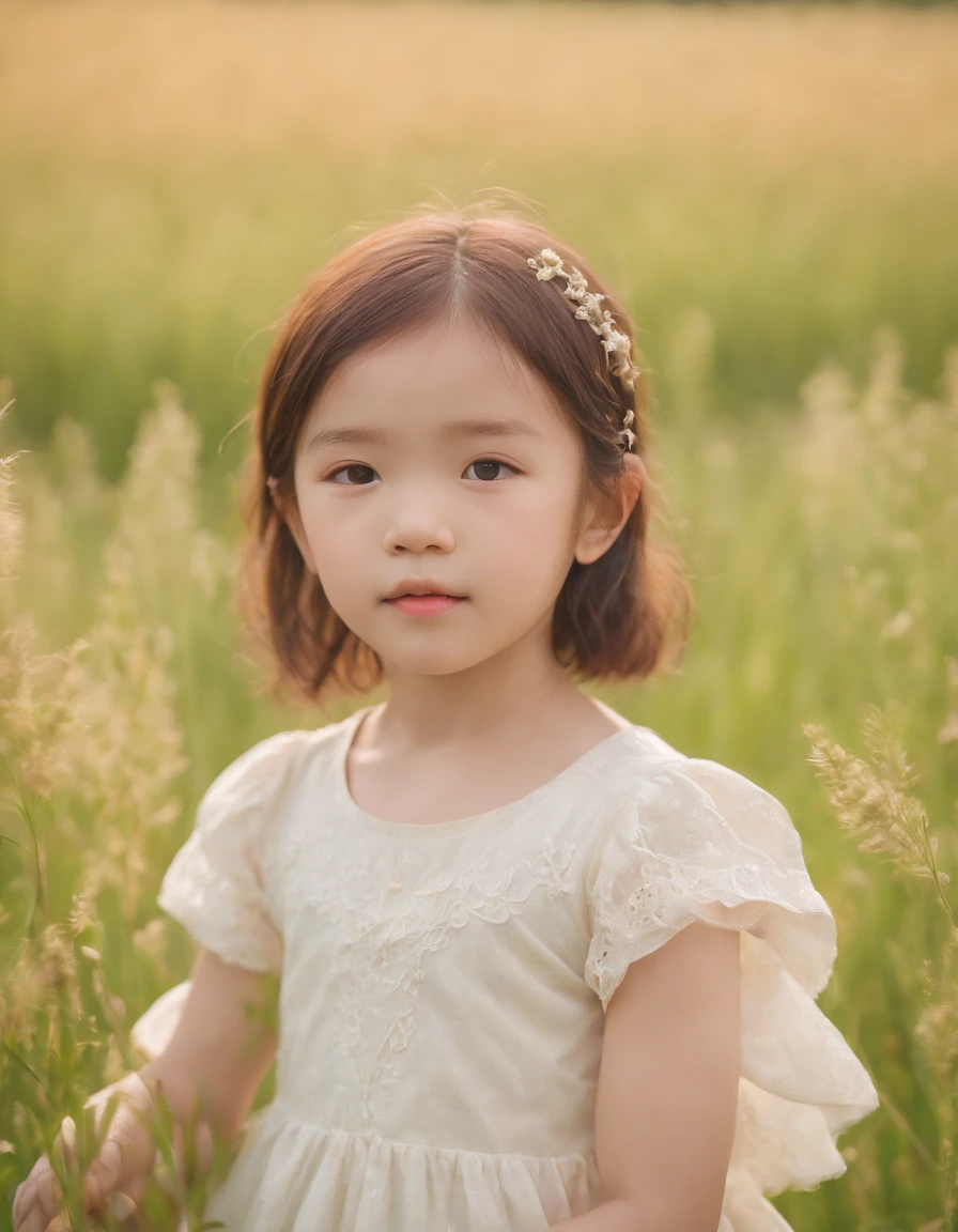 Child, neopop Meadows, in the style of kawaii aesthetic, helios 44-2 58mm f/2, asian-inspired, soft yet vibrant