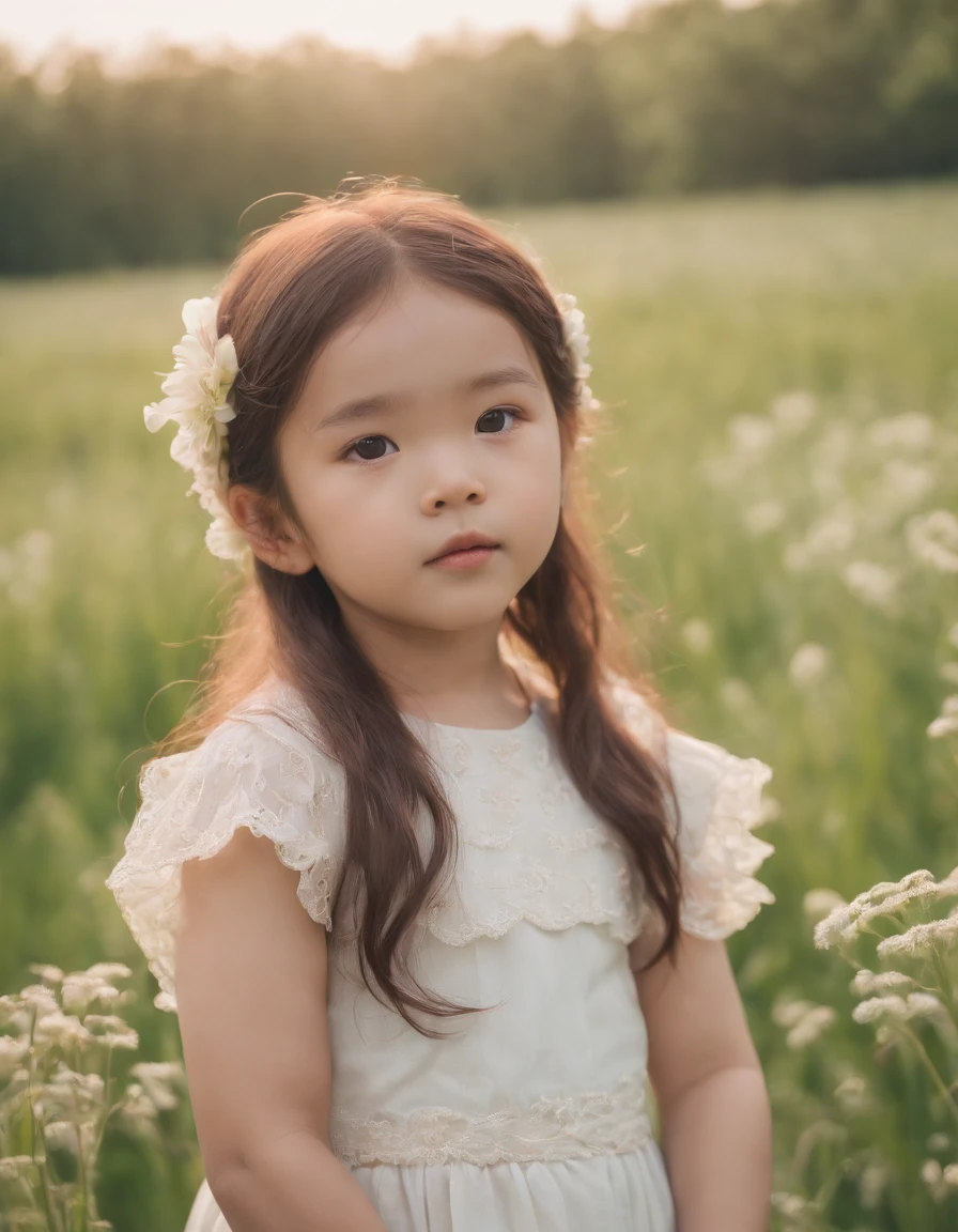 Child, greenscreen, in the style of kawaii aesthetic, helios 44-2 58mm f/2, asian-inspired, soft yet vibrant, (medium close-up)