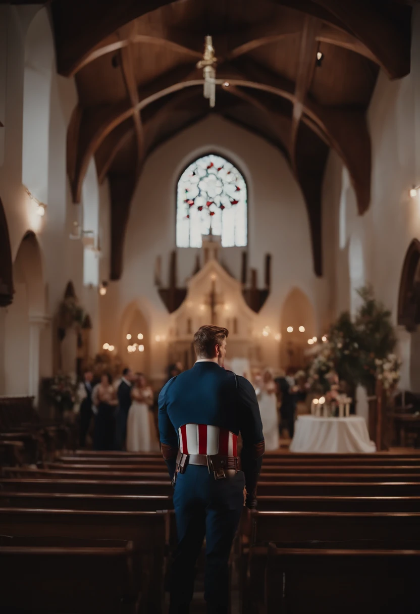 Captain America,wedding in the church