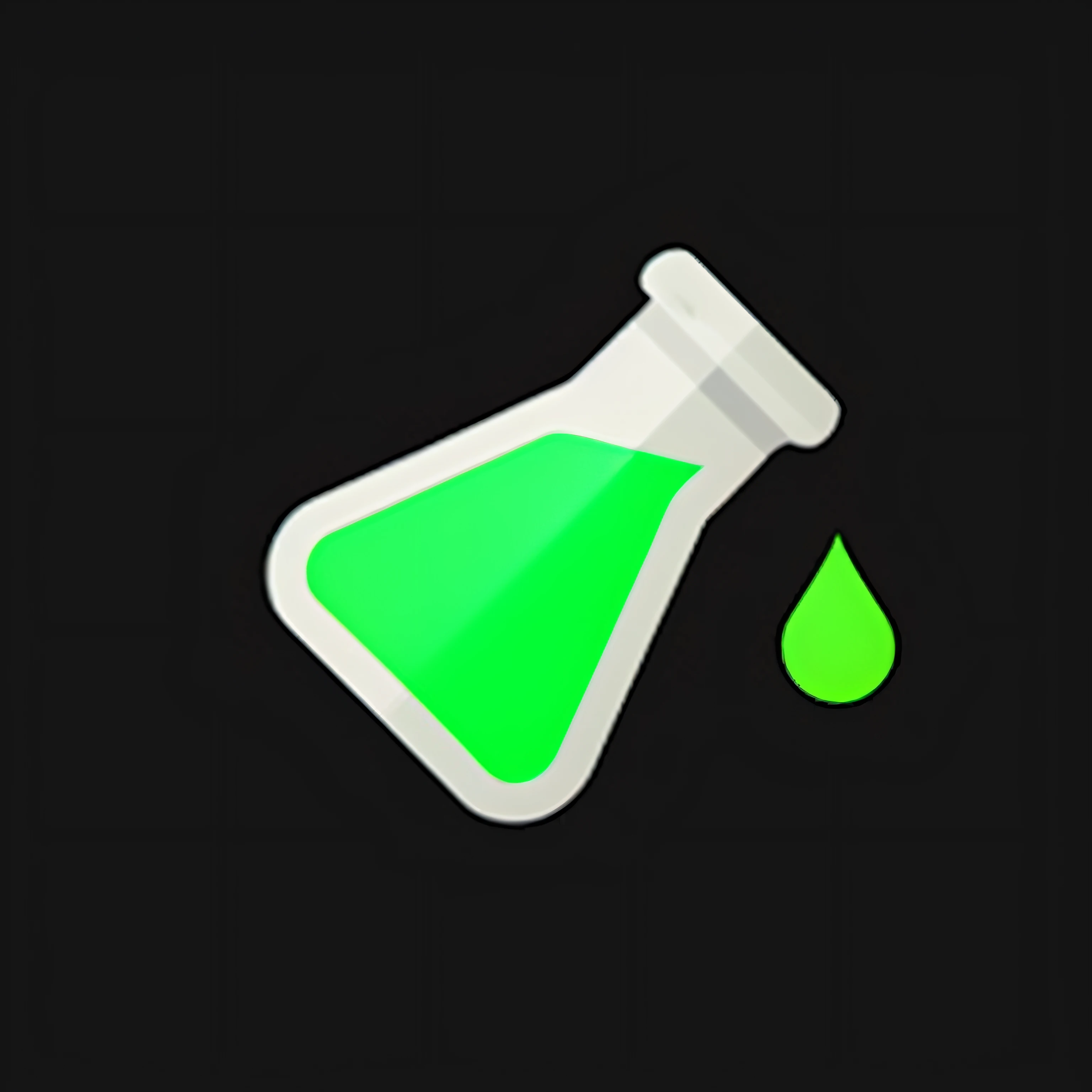 Close-up of a bottle with a green liquid on it, from red-hot oil, Chemie, giftiger Schleim, Glowing oil, Glowing potions, Beautiful green liquid, full of greenish liquid, glowing liquid, Chemie, Fantasy-Chemie, Alchemisten-Labor, green bioluminescent chromium type, Wissenschaft, green colored theme, sauber 4 K, from liquid