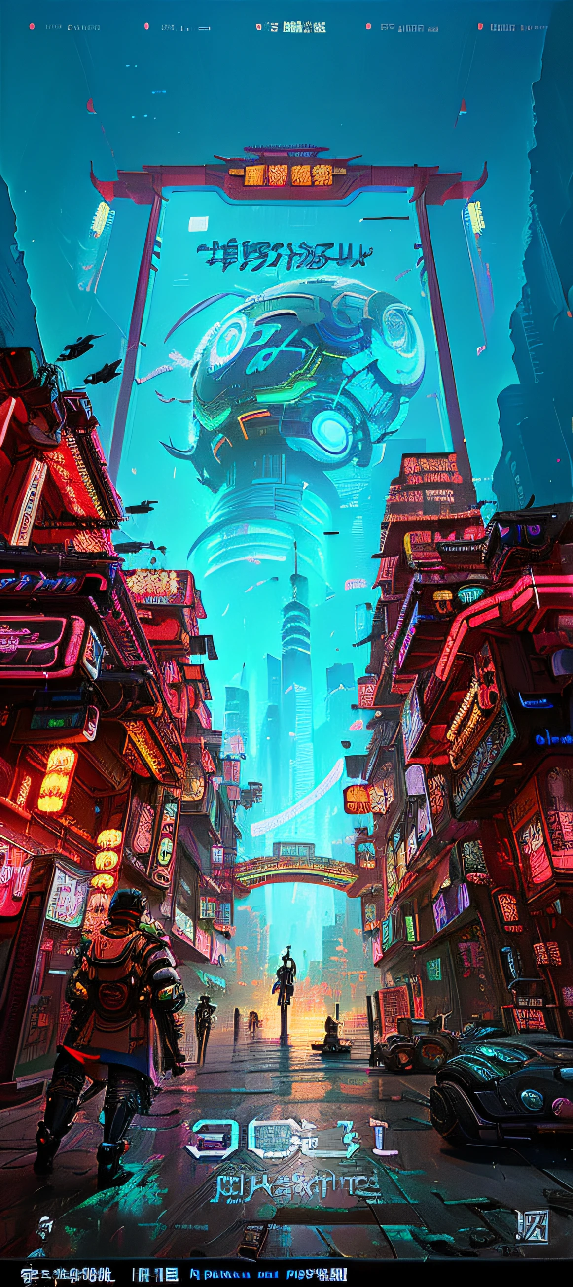 Futuristic city scene with futuristic spaceship flying over the city, cyberpunk theme art, inspired by Liam Wong, Digital cyberpunk anime art, cyberpunk dreamscape, Cyberpunk art style, detailed cyberpunk illustration, kowloon cyberpunk, busy cyberpunk metropolis, cyberpunk illustration, cyberpunk anime art, in a futuristic cyberpunk city, anime cyberpunk art, china town blade runner, at cyberpunk city