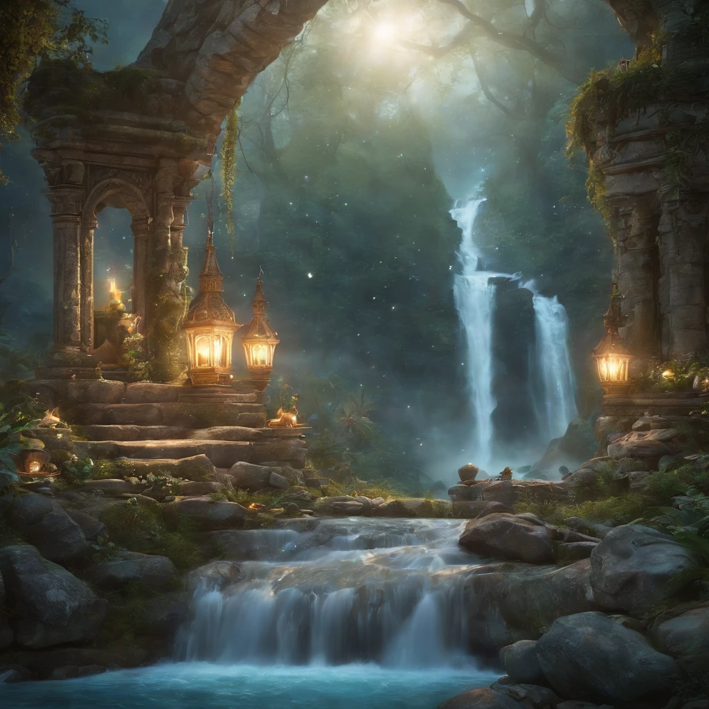 best quality,highres,ultra-detailed,realistic,portrait,imaginary world,dreamy atmosphere,vibrant colors,magical creatures,enchanted forest,fantasy elements,ethereal lighting,mystical landscapes,whimsical characters,mythical creatures,floating islands,flying dragons,magical castles,fairy tale-like,beautiful flowers and plants,sparkling waterfalls,unicorn in the moonlight,ethereal beings,dazzling stars and constellations,mysterious caves and tunnels,enchanted beings,breathtaking scenery,flying carpets and magic carpets,glowing lanterns,forbidden treasures and secret doors,mystical gateways,ancient ruins and temples,floating cities,magical sparks and dust,wandering adventurers,enchanted music and melodies,dreamlike harmony,extraordinary adventures in unknown realms.