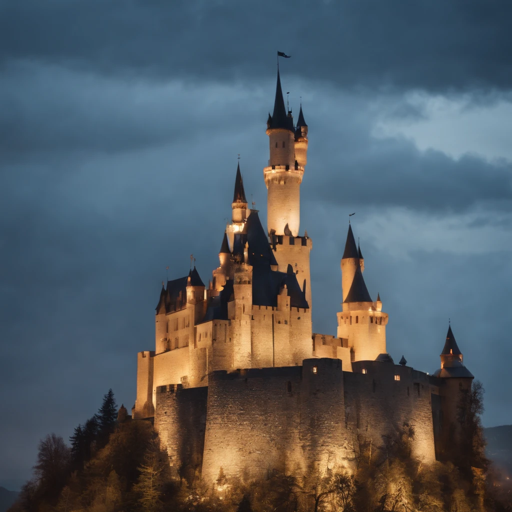 Magic castles . In an imaginary world