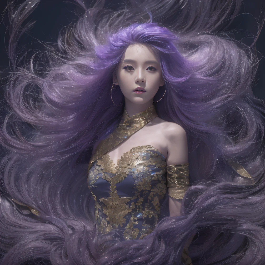 Agate glass texture 32K(tmasterpiece,k hd,hyper HD,32K)Long flowing bright purple hair,Autumn Pond,zydink, a color, Asian people (Kizi), (Red scarf), Combat posture, looking at the ground, long whitr hair, Floating bright purple, Fire cloud pattern gold tiara, Chinese long-sleeved gold silk garment, (abstract ink splash:1.2), white backgrounid,Lotus protector(realisticlying:1.4),Bright purple hair,Smoke on the road,The background is pure, A high resolution, the detail, RAW photogr, Sharp Re, Nikon D850 Film Stock Photo by Jefferies Lee 4 Kodak Portra 400 Camera F1.6 shots, Rich colors, ultra-realistic vivid textures, Dramatic lighting, Unreal Engine Art Station Trend, cinestir 800,Long flowing bright purple hair