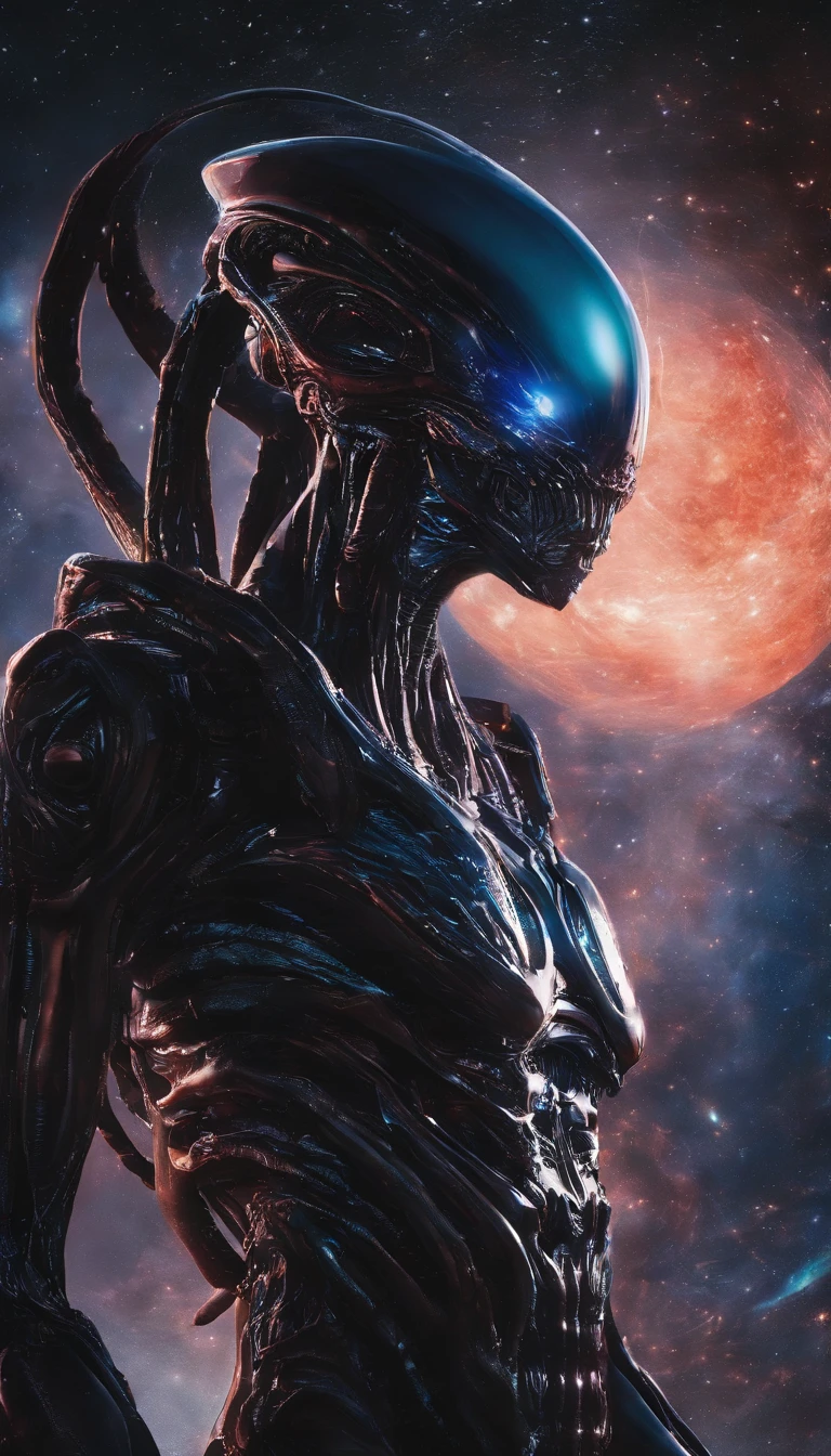 ((Masterpiece)),(Best quality)),Magnificent space image scene,heavenly body,Interstellar,Huge star gates,(((Huge starship))),Spaceship,Shining starry sky,8K,super-fine,high qulity