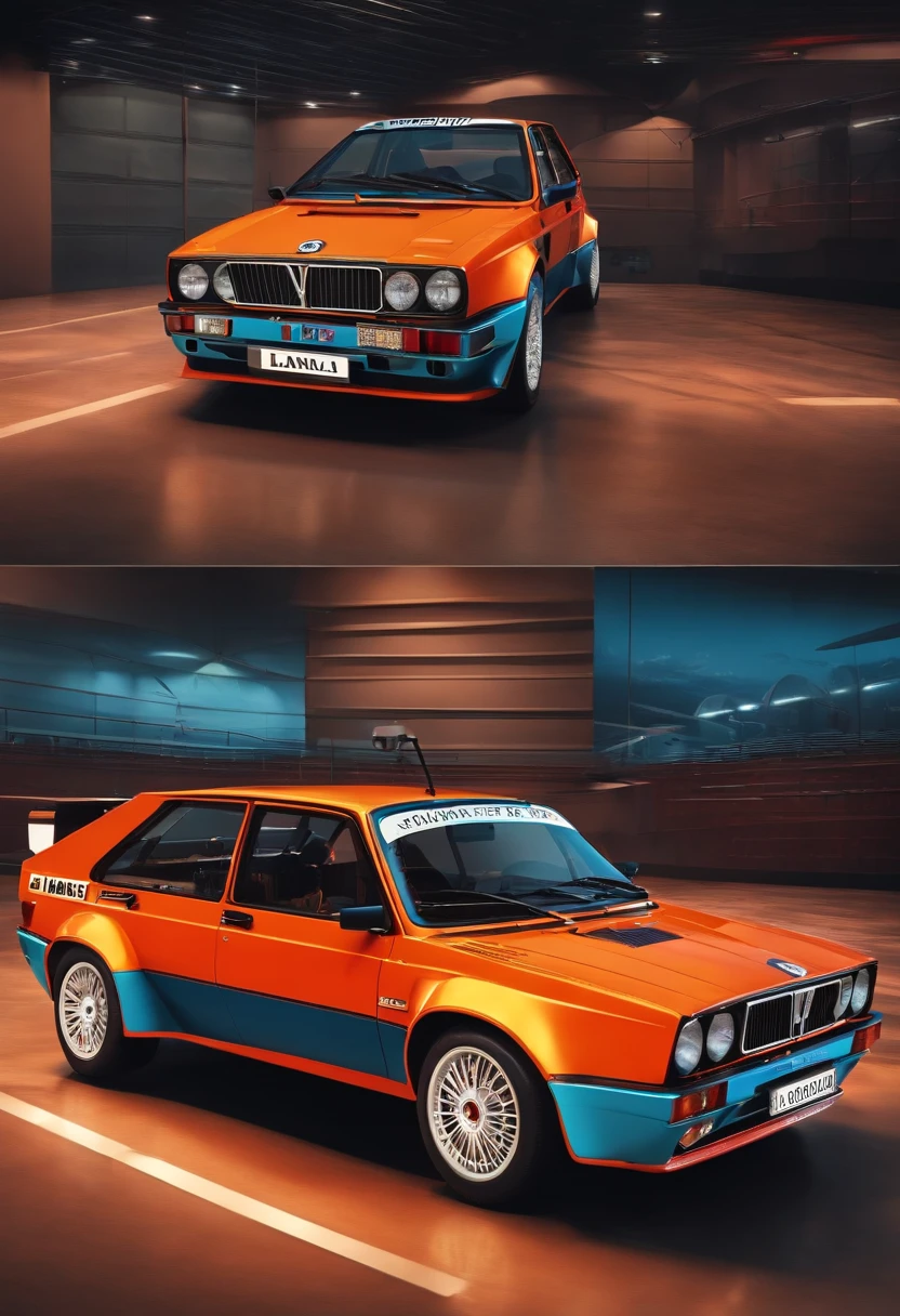 lancia delta hf ingrale 1.6 cartoon