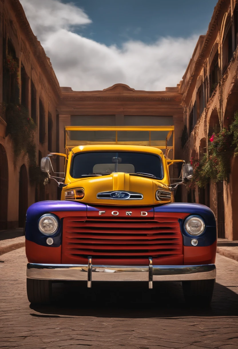 camioneta ford con 6 rueda
