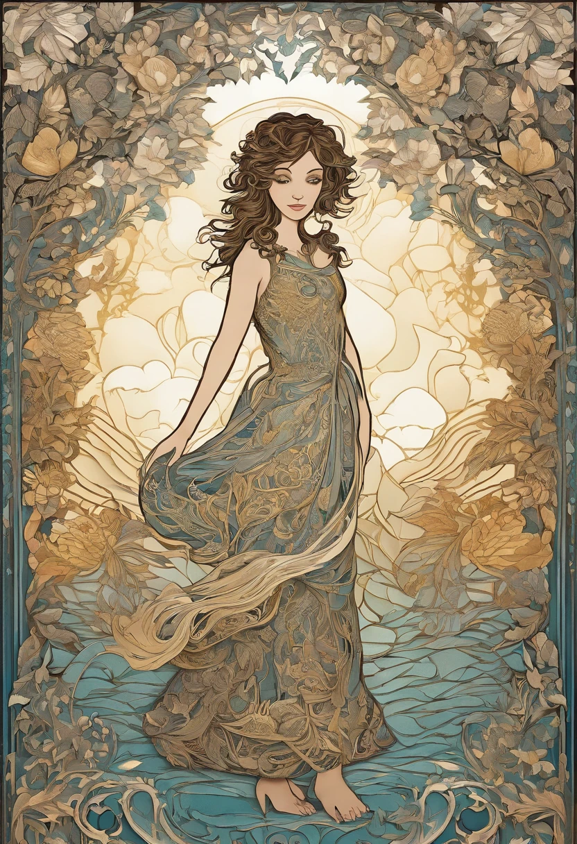 (1girl in:1.3),Full body,   Abstract Art, style of Rebecca Guay,Fractal Art,Colorful,
 style-swirlmagic, (masutepiece, Best Quality, High quality, hight resolution, Ultra-detailed),