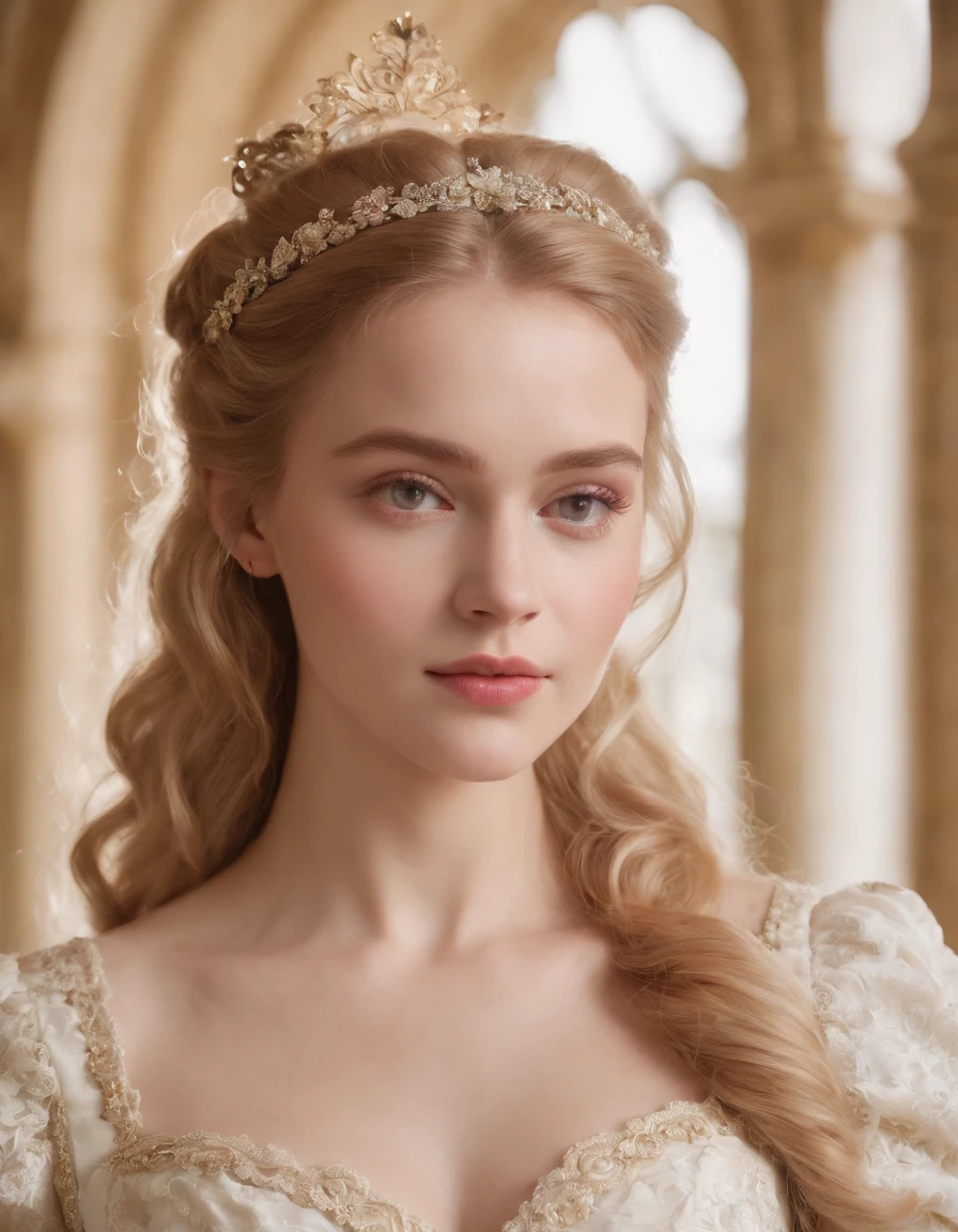 pale fair complexion, mulher em torno de 20 anos, cabelos castanhos naturais, vestindo kohl, Beautiful, seios grandes, olhar inocente, holding a child in your arms, baby is sleeping, Baby has silver blonde hair, Baby is wrapped in velvet blankets, Medieval setting by candlelight, Ultra sharp focus, tiro realista, roupas femininas medievais, tiro na parte superior do corpo 8k, 4k, ultra realidade, Woman looks at camera.