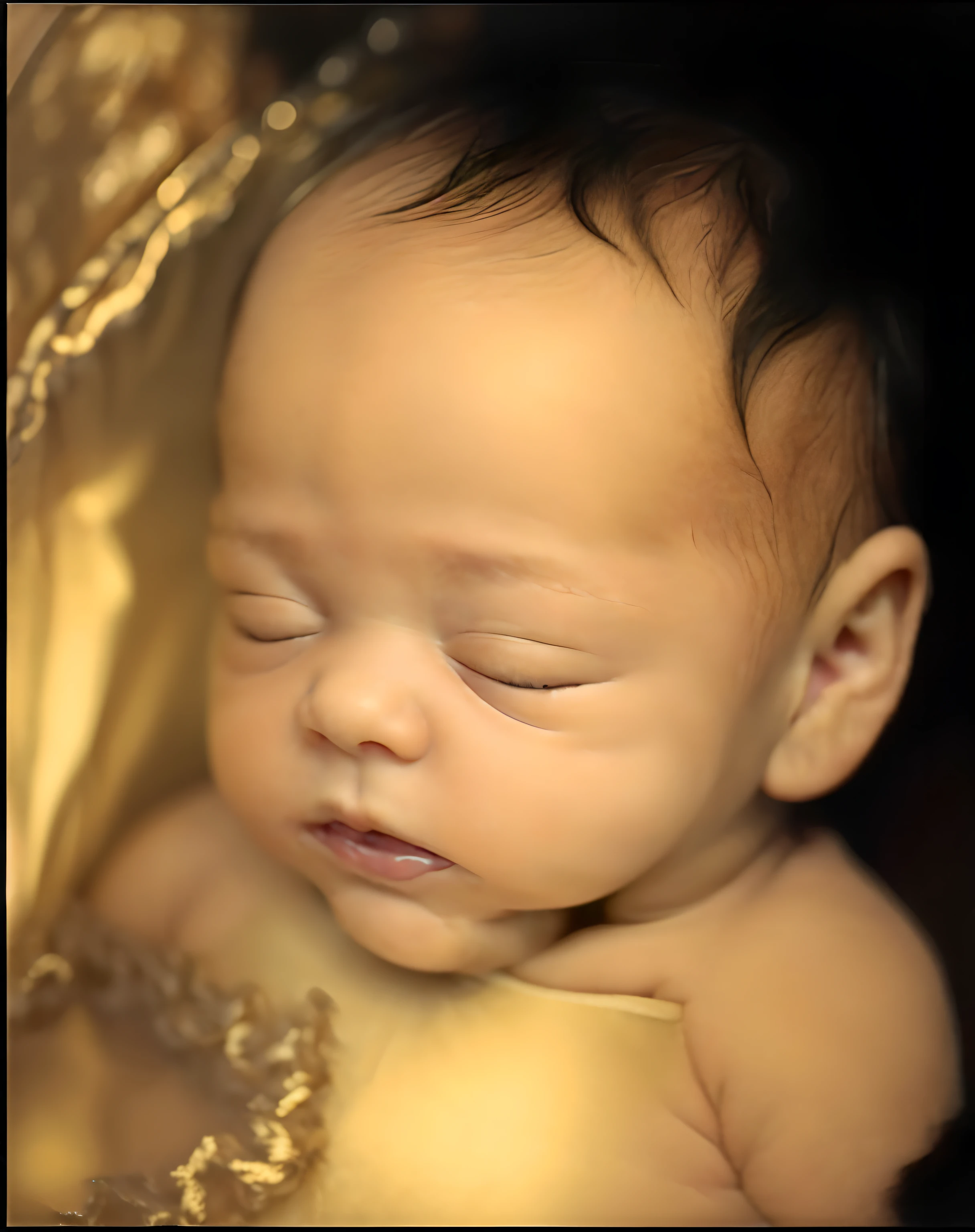 (((( photos))))extremely high quality scan,1200 DPI scan,A high resolution,detailed scan,tmasterpiece,8K works,k hd,A cute babyicate facial features,(One-yeard ins),Re,Delicate skin texture,The light is focused on the face,With his eyes closed