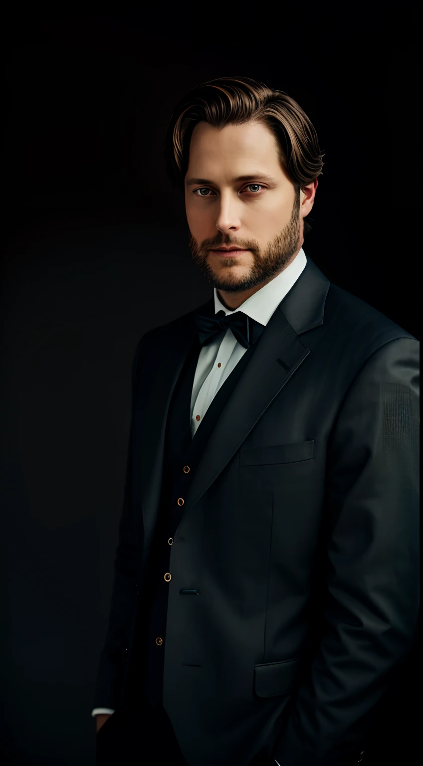 Attorney, Attorney, defending the accused in court, The Bearded Lawyer, Clement Vallandigham style, Clement Vallandigham is looking for an IT lawyer in camera, Raw photo, Photo essay, fabric as background, moda, Beauty Editorial, glittering, Illuminated background, diffused light,  Portrait plane, realisti, hiquality, Sony A7III, 8k, 16mm lens 2.4, Soft black mist filter