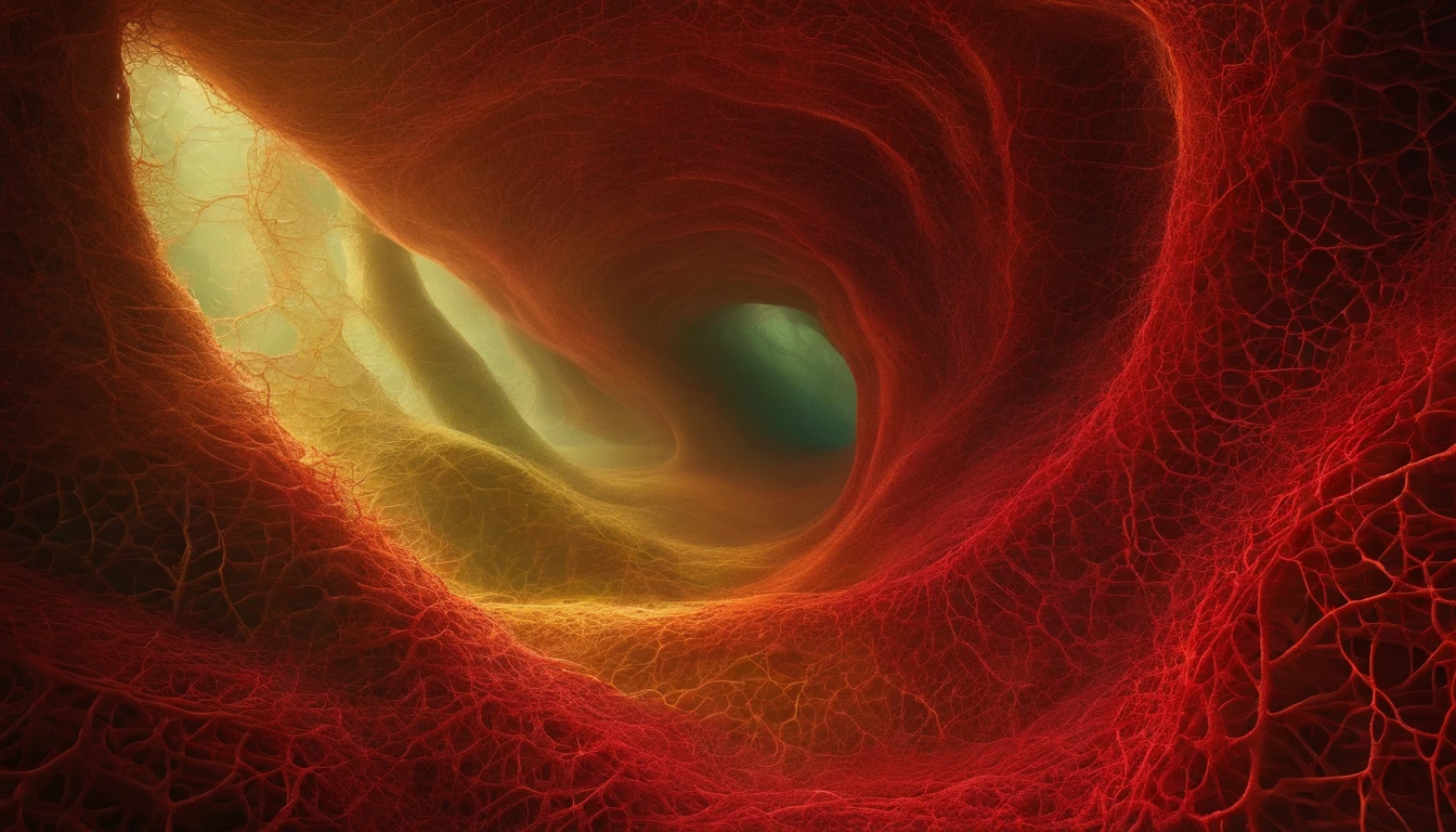 Imagine a complex network of tiny blood vessels connecting the walls of the small intestine to the bloodstream, like a bridge that transports essential nutrients into the body's circulation.