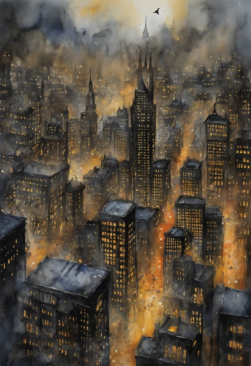 Gotham City with Batman
