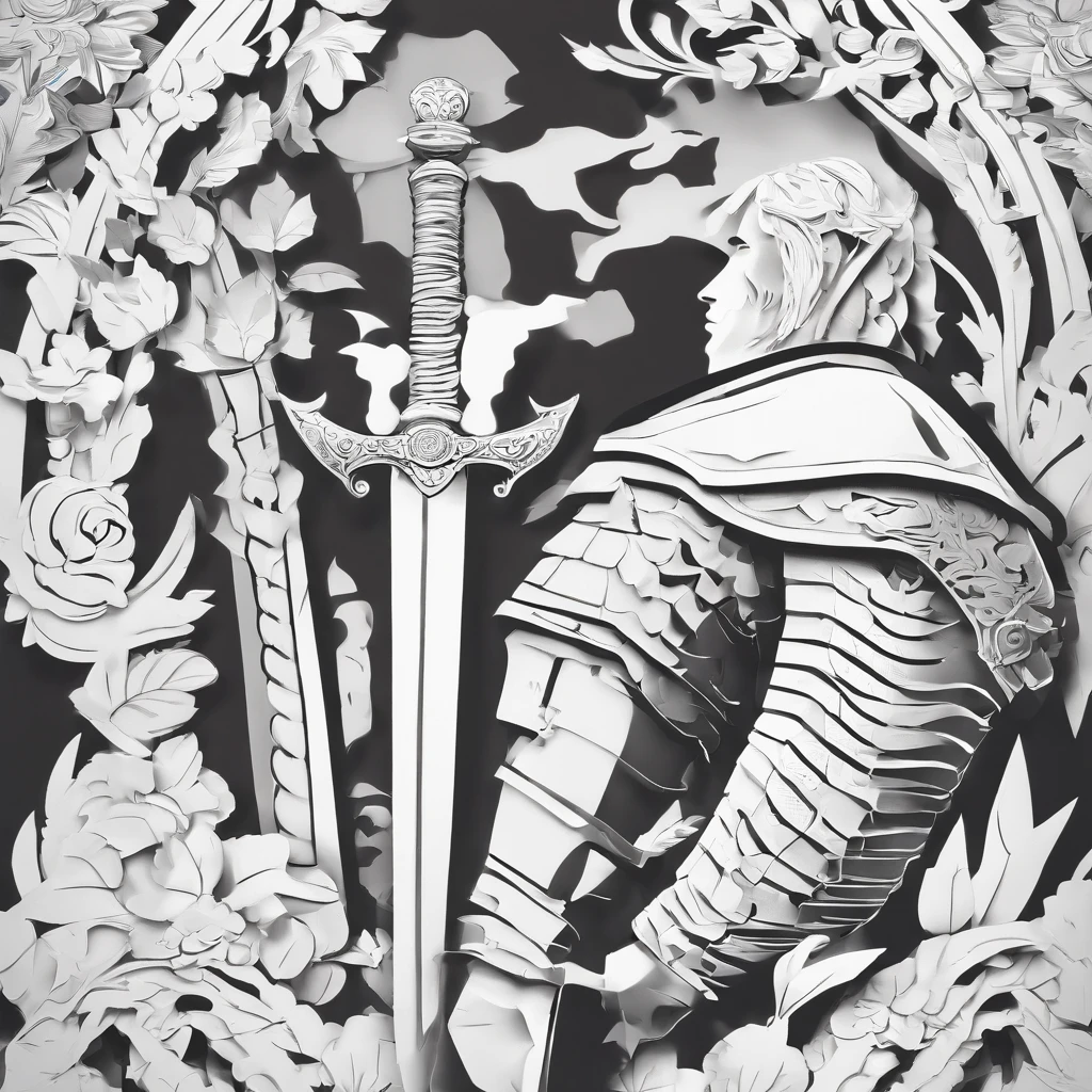 bust of a man with a sword, highly detailed character, high detail iconic character, fantasy assassin, male medieval assassin, holds a sword, bust portrait of an assassin, resin statue, medieval fantasy game art