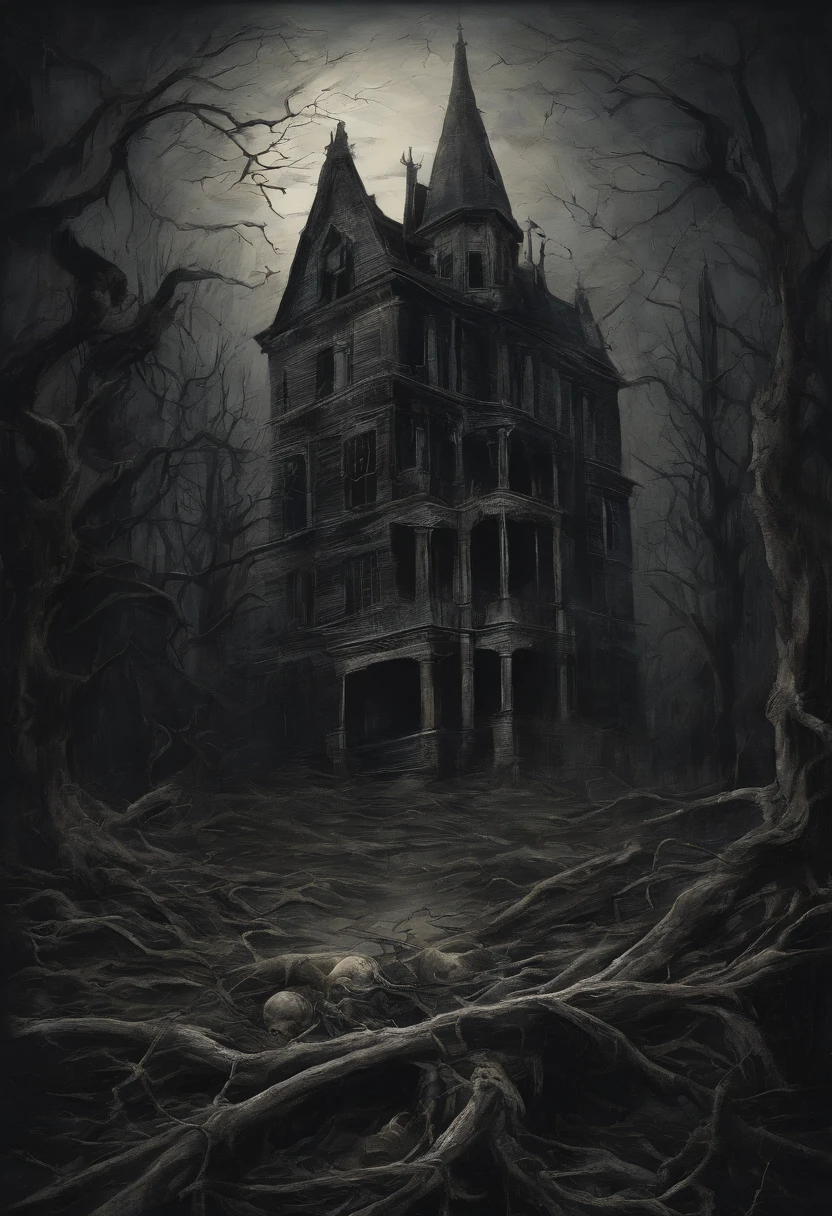 There is ugliness in beauty, But there is also beauty in ugliness. In the style of Adrian Ghenie, Esao Andrews, Jenny Saville, Edward Hopper, surrealism, Dark Art par James Jean, Takato Yamamoto, Minimalisme inkpunk. Dans le style Tim Burton. Gothic.