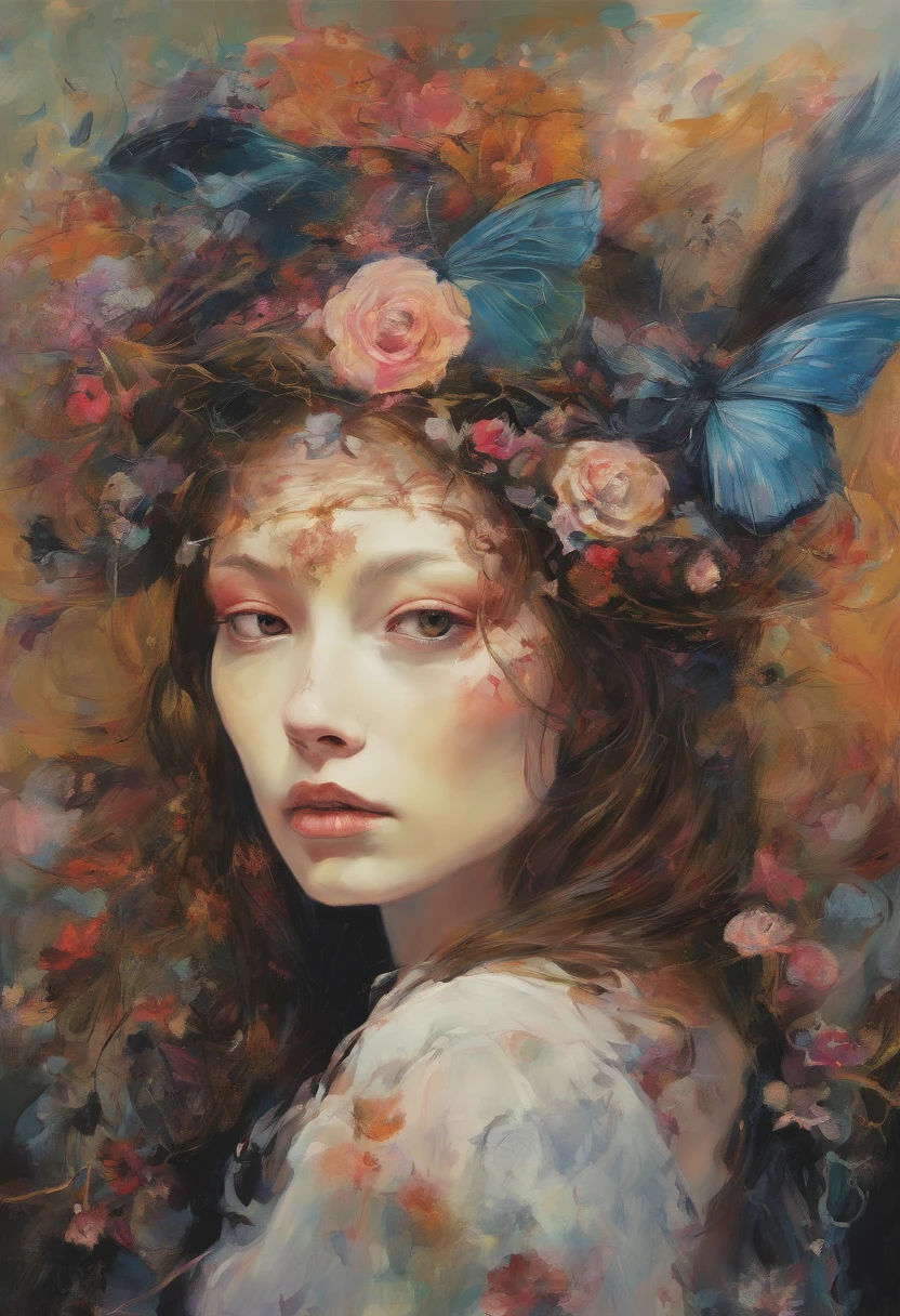 There is ugliness in beauty, But there is also beauty in ugliness. In the style of Adrian Ghenie, Esao Andrews, Jenny Saville, Edward Hopper, surrealism, Dark Art par James Jean, Takato Yamamoto, Minimalisme inkpunk. Dans le style Tim Burton. Gothic.