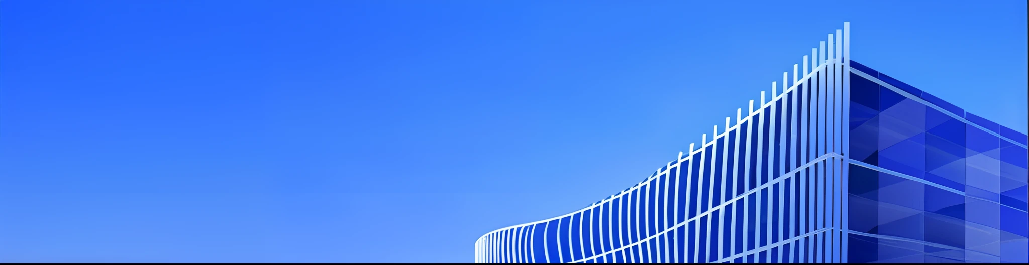 Araved view of the building,There is a clock outside, blue clear skies, rounded architecture, arhitectural shot, blue clear skies, curvilinear architecture, architecture photo, blue clear skies, dynamic blue sky, arhitectural shot, futuristic building, Clean blue sky, Clear blue sky, blue backdrop, architecture photo, minimalistic architecture