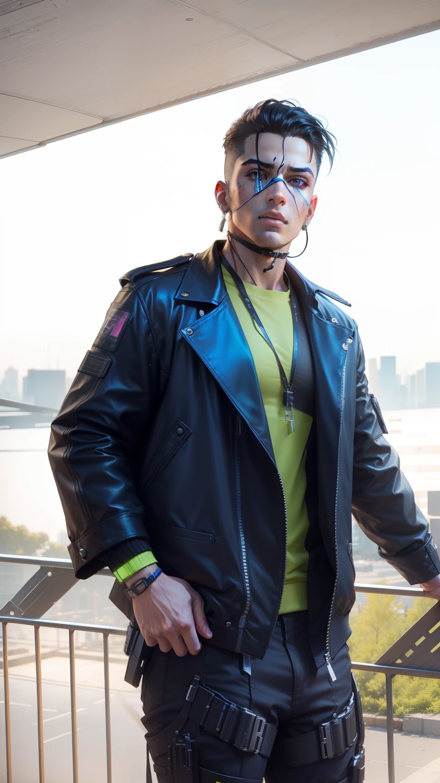 change background cyberpunk handsome boy realistic face, 8k,ultra realistic.
