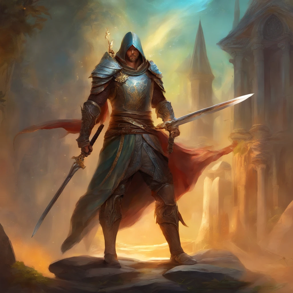 bust of a man with a sword, highly detailed character, high detail iconic character, fantasy assassin, male medieval assassin, holds a sword, bust portrait of an assassin, resin statue, medieval fantasy game art