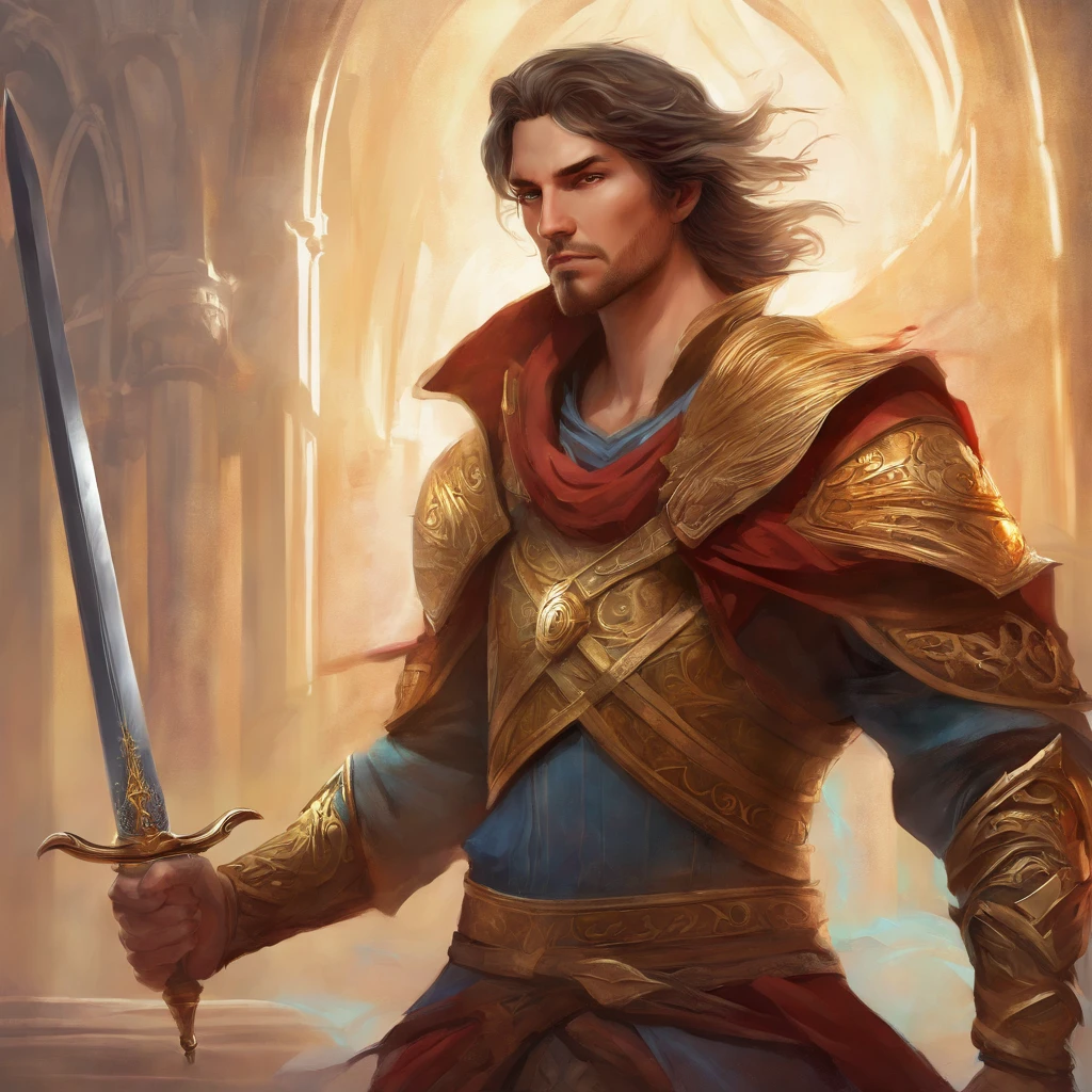 bust of a man with a sword, highly detailed character, high detail iconic character, fantasy assassin, male medieval assassin, holds a sword, bust portrait of an assassin, resin statue, medieval fantasy game art