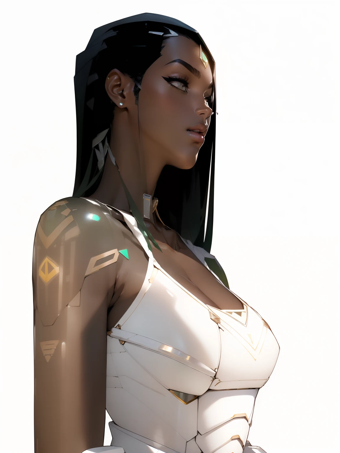 (Nada absurdo com a pele negra como black americana ) (melhor qualidade)), ((obra-prima)), (detalhado: 1.4), (Absurdo), Piloto de tanque mulher pronta para a guerra, pele blck americana , corpo perfeito, Defined muscles, coxas meio grossas nuas, boca fechada, apenas de calcinha, inclua estrelas na roupa, Corpo musculoso coberto por roupas de tecnologia verde neon
e verde turquesa , estilo Neon Genesis Evangelion e Honrai Impact, Cyberpunk, decote generoso, ((seios grandes perfeitos)), (olhos laranjas sem pupilas), ((roupa nas cores , (((cabelo branco com pontas verde brilhante ))), (listras finas cobrindo os seios), (Samsung andride tattoo on the arms), ((desenhos de circuitos)), short underwear, Liga do Amor, por muito, niji --V5, close to the real, psicopata, cara de louca, Pose sexy, background with a giant Gundam-style robot head, clothing 2 pieces, ombreiras fractais, bolo, Centralizado, scale to fit dimensions, HDR (high dynamic range),ray tracing,NVIDIA RTX,Super-Resolution,irreal 5,Subsurface dispersão, Textura PBR, Post-processing, anisotropic filtering, profundidade de campo, Maximum clarity and sharpness, Texturas multicamadas, Albedo e mapas Speculares, surface shading, Accurate simulation of light-material interaction, perfectly proportions, octan render, Two-tone lighting, ampla abertura, ISO baixo, white-balance, thirds rule, 8K BRUTO, crysisnanosuit