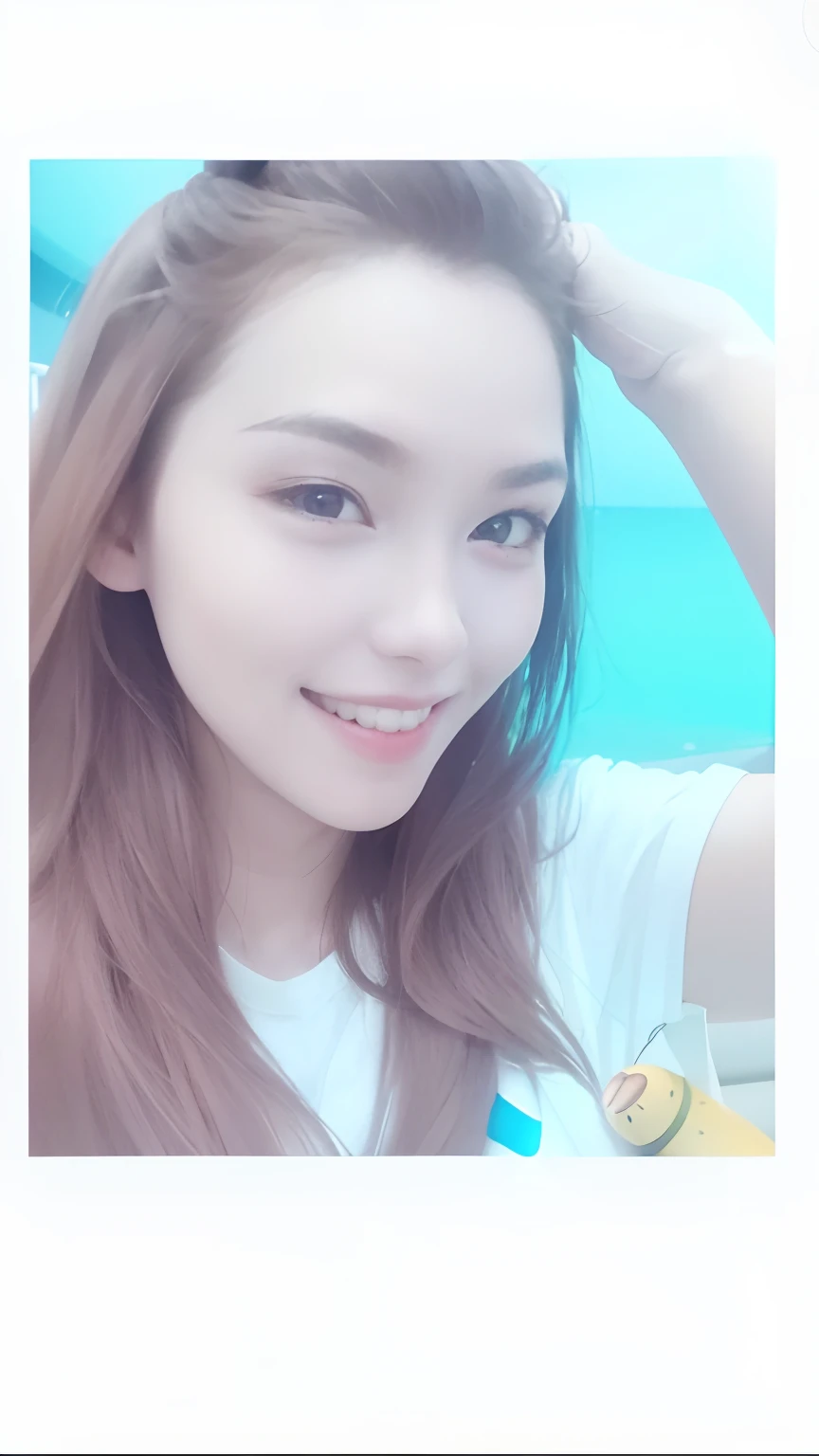 there is a woman with long hair smiling and holding a banana, 3 0 years old woman, 30 years old woman, 2 7 years old, 2 8 years old, 2 9 years old, 38 years old, 3 2 years old, 2 3 years old, 2 2 years old, 3 6 years old, 2 4 years old, 18 years old