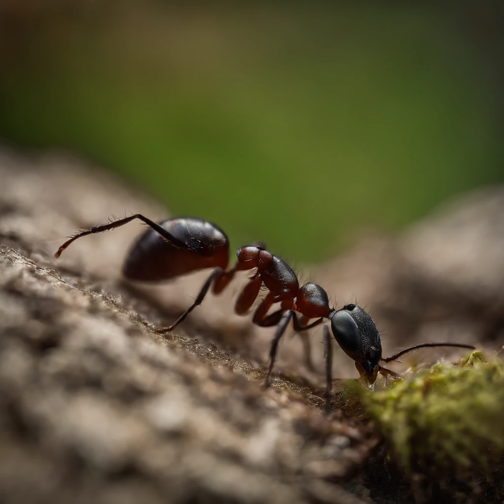 an ant is enjoying the scene of the Northern Lights