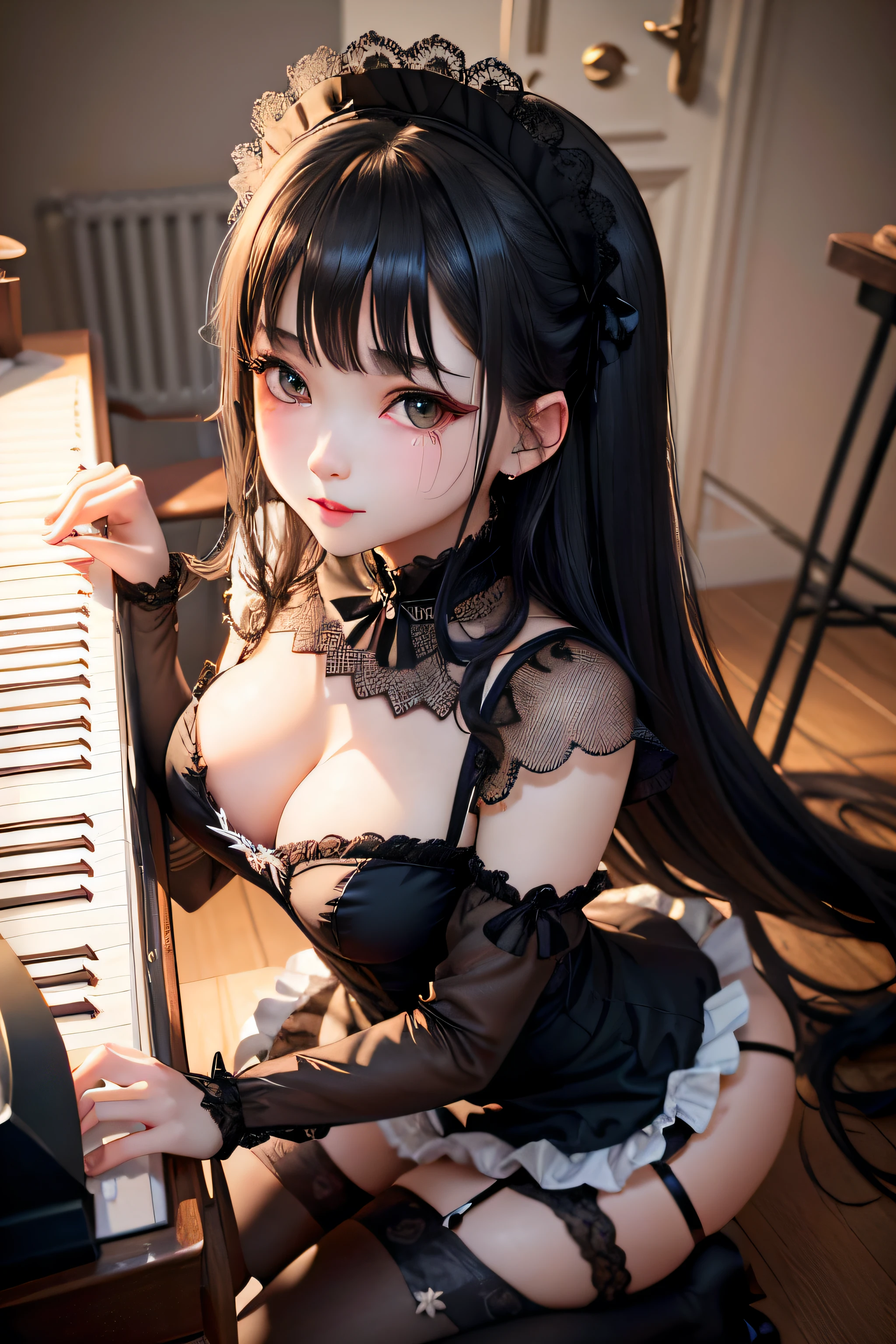 maid clothes、Black Straight Hair、masturbation、A sexy、Glamour、perspiring、Gothic ta、A slight smil、A sexy、Ordinary mesh、a blond、独奏、glamorous、perspiring、splash water、Light、playing piano、gotik、tears、wretched、17 age、Black Knee High Socks、garters、panthyhose、