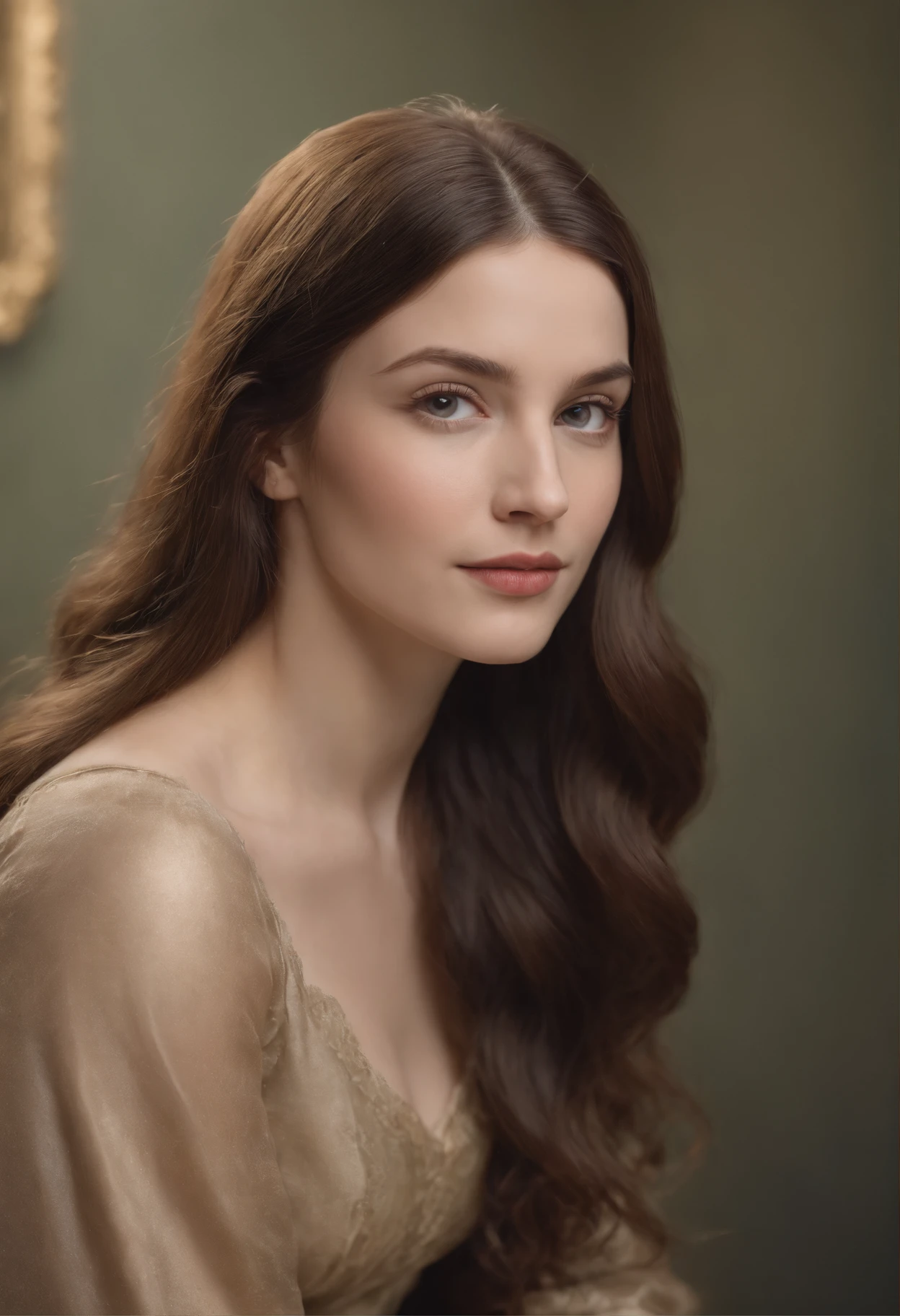 À la Fed image of a painting of a woman with long hair, a renaissance painting by Leonardo da Vinci, Tumbler, renaissance, Portrait of the Mona Lisa, Paintings of the Mona Lisa, Paintings of the Mona Lisa, Monna Lisa, Monna Lisa, Mona Lisa Style, Mona lisa, leonardo da vinci), leonardo da vinci style, Delicate frontal portrait