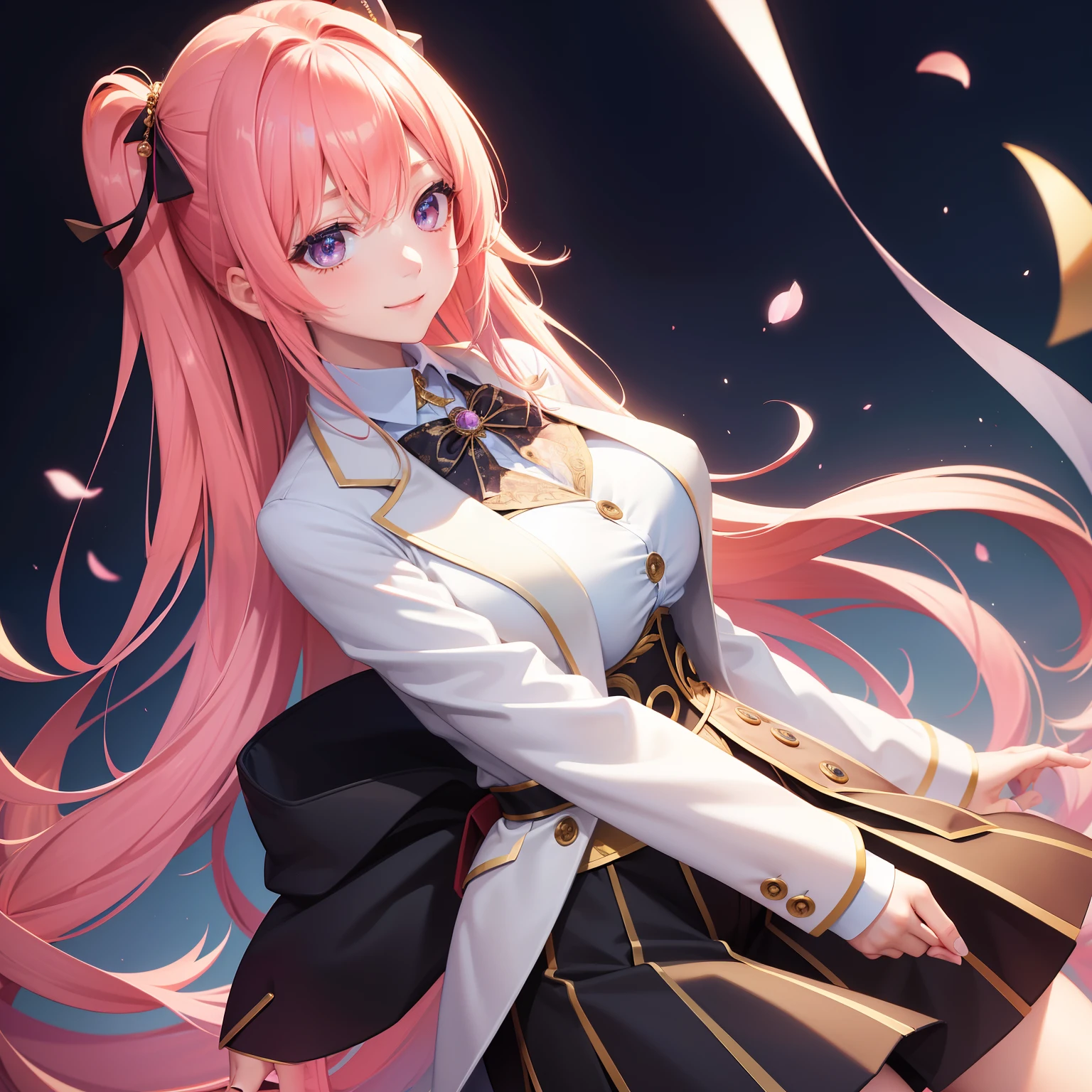 girl, a smile、multicolored hair 、top-quality、masterpiece、HD image quality、校服、blazers、校服、blazers、beautiful a girl、a beauty girl、huge tit、超A high resolution Beautiful eyes、