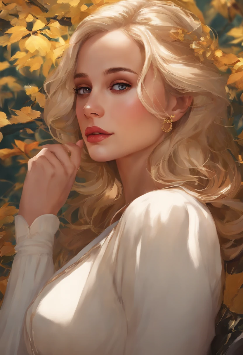 anime girl, alicia vikander blond, big tits, detailed lips, pose