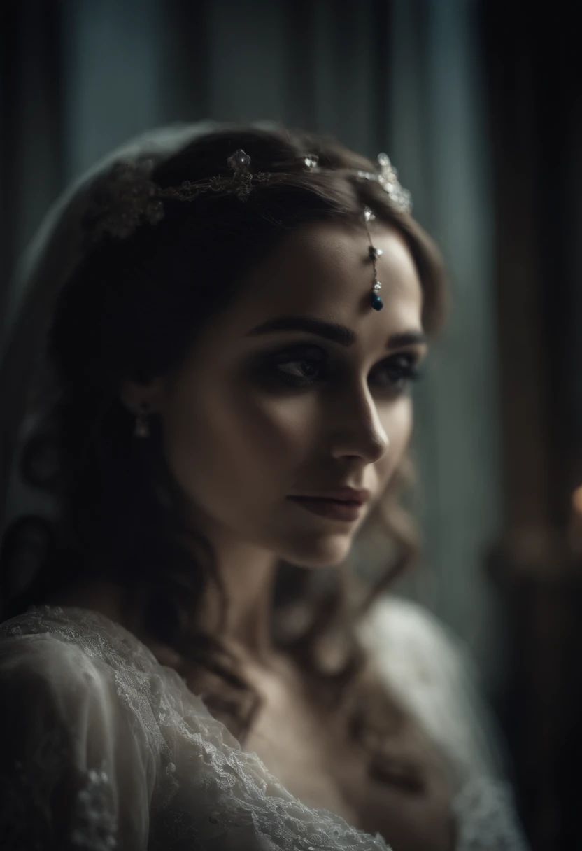 Portrait of corpse dead bride
