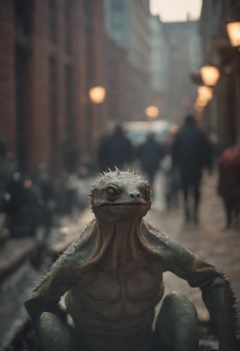 Cosmic horror abhorrent creatures in the city