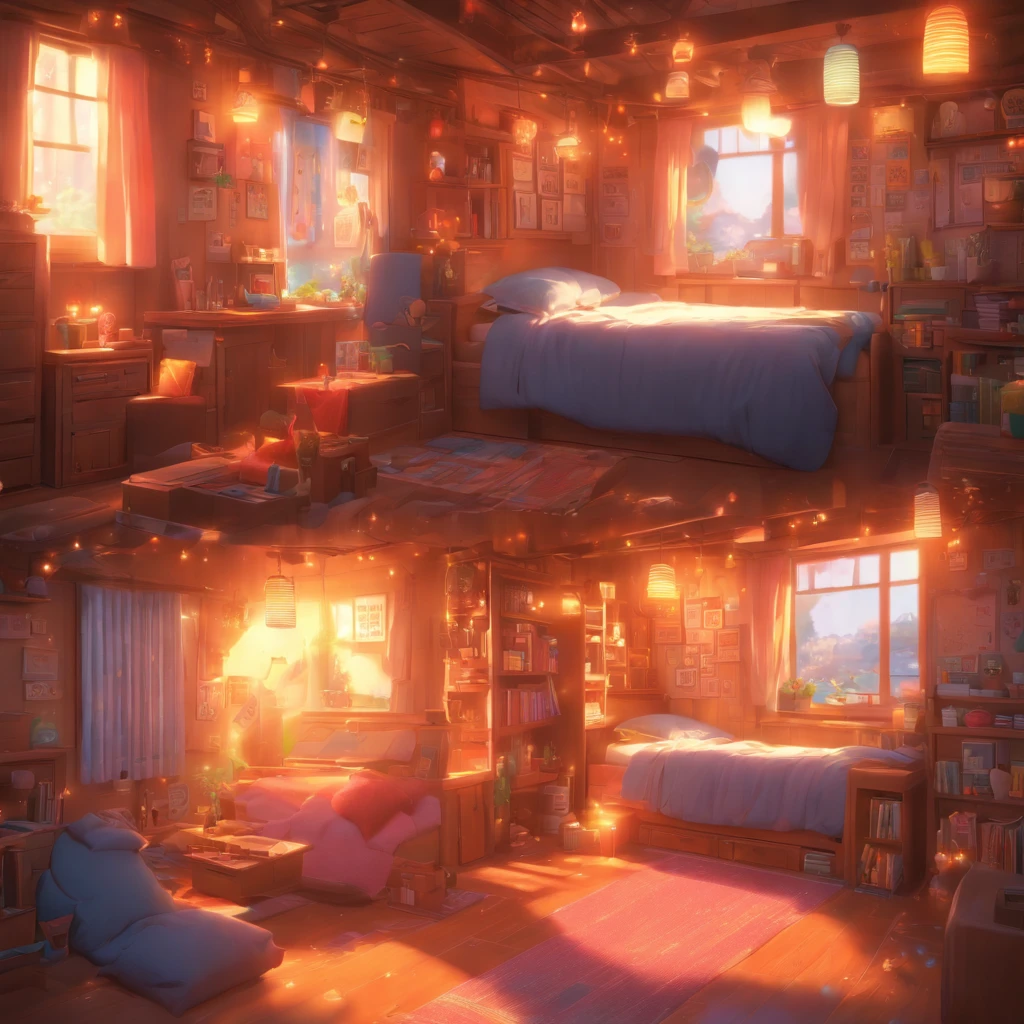 (Pixar style),Cozy small room model, Miniature character model, Light source from right to left, Rum lighting, Light source from right to left, (iso-distance view), (Top down), Realistic proportions, Post-processing, ((Orthogonal perspective)), Super detail, Realistic, Super realistic, photoreal render, Irridescent color, glitters
