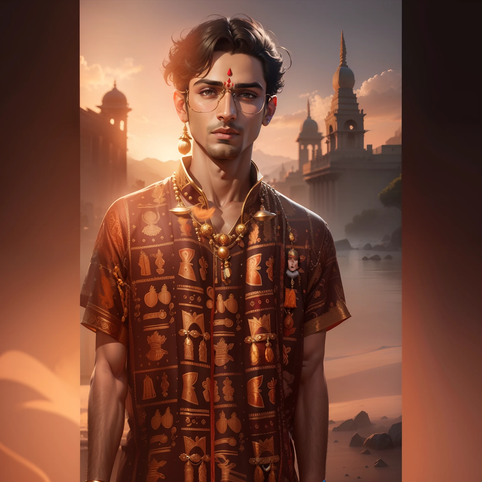 Change background handsome boy, realistic face, 8k ultra realistic world handsome boy Mahadev bhakt,