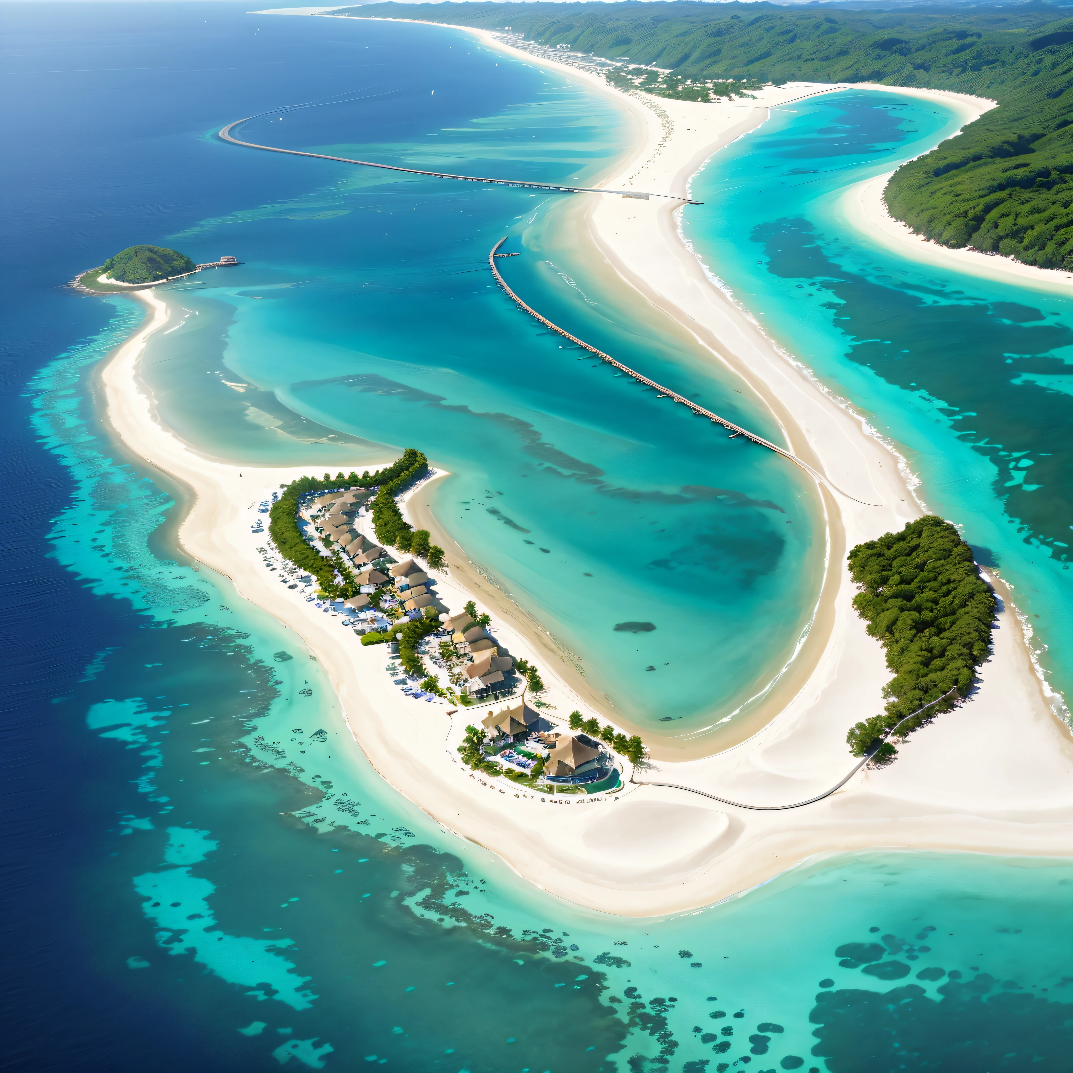 Beaches and Coastlines: Pristine beaches with crystal-clear waters and golden sands, such as those in the Maldives, Bora Bora, the Seychelles, and the Great Barrier Reef coastline in Australia, provide a tranquil and picturesque setting.