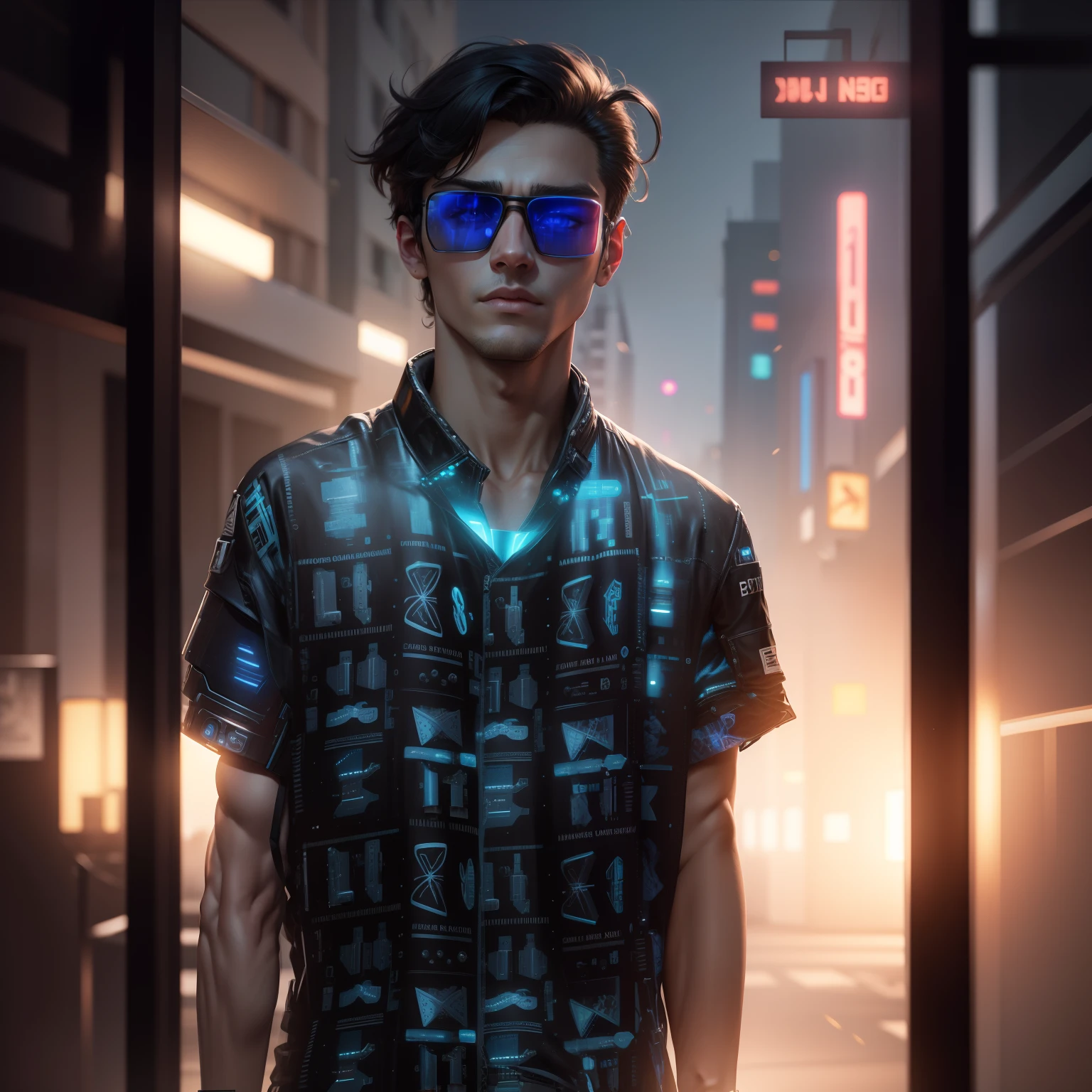 Change background cyber punk handsome boy, realistic face, 8k ultra realistic world handsome boy