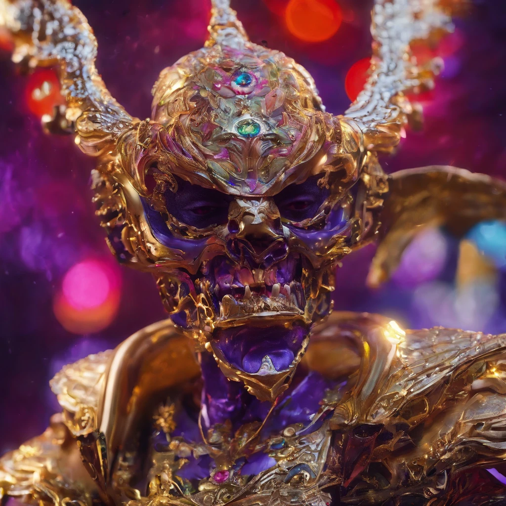 Bright purple gold flowing short hair 32K(tmasterpiece,k hd,hyper HD,32K)boxing gloves,Pond area,Indigo Mushroom King ,Hold the steering wheel in your hand (The cow rack is realistic:1.4),,Golden peony flower ornaments,Petals flutter,Colored ball head,Hold your head high,Be proud,The nostrils look at people, A high resolution, the detail, RAW photogr, Sharp Re, Nikon D850 Film Stock Photo by Jefferies Lee 4 Kodak Portra 400 Camera F1.6 shots, Rich colors, ultra-realistic vivid textures, Dramatic lighting, Unreal Engine Art Station Trend, cinestir 800,Hold your head high,Be proud,The nostrils look at people,Tsundere,Petals flutter,Petals flutter,Sprinkle with gold dust,Fluttering,Impeccable,( reasonable design, Clear lines, High sharpness,Best quality, Very detailed skeleton, The skeleton of a masterpiece, offcial art, movie light effect, Boxer 32K(tmasterpiece,k hd,hyper HD,32K)short detailed hair,Martian ,Red Flame Maiden ,Copper protector (realisticlying:1.4),Python pattern robe,Purple-pink tiara,Snowflakes fluttering,The background is pure,Hold your head high,Be proud,The nostrils look at people, A high resolution, the detail, RAW photogr, Sharp Re, Nikon D850 Film Stock Photo by Jefferies Lee 4 Kodak Portra 400 Camera F1.6 shots, Rich colors, ultra-realistic vivid textures, Dramatic lighting, Unreal Engine Art Station Trend, cinestir 800,Wear boxing gloves
