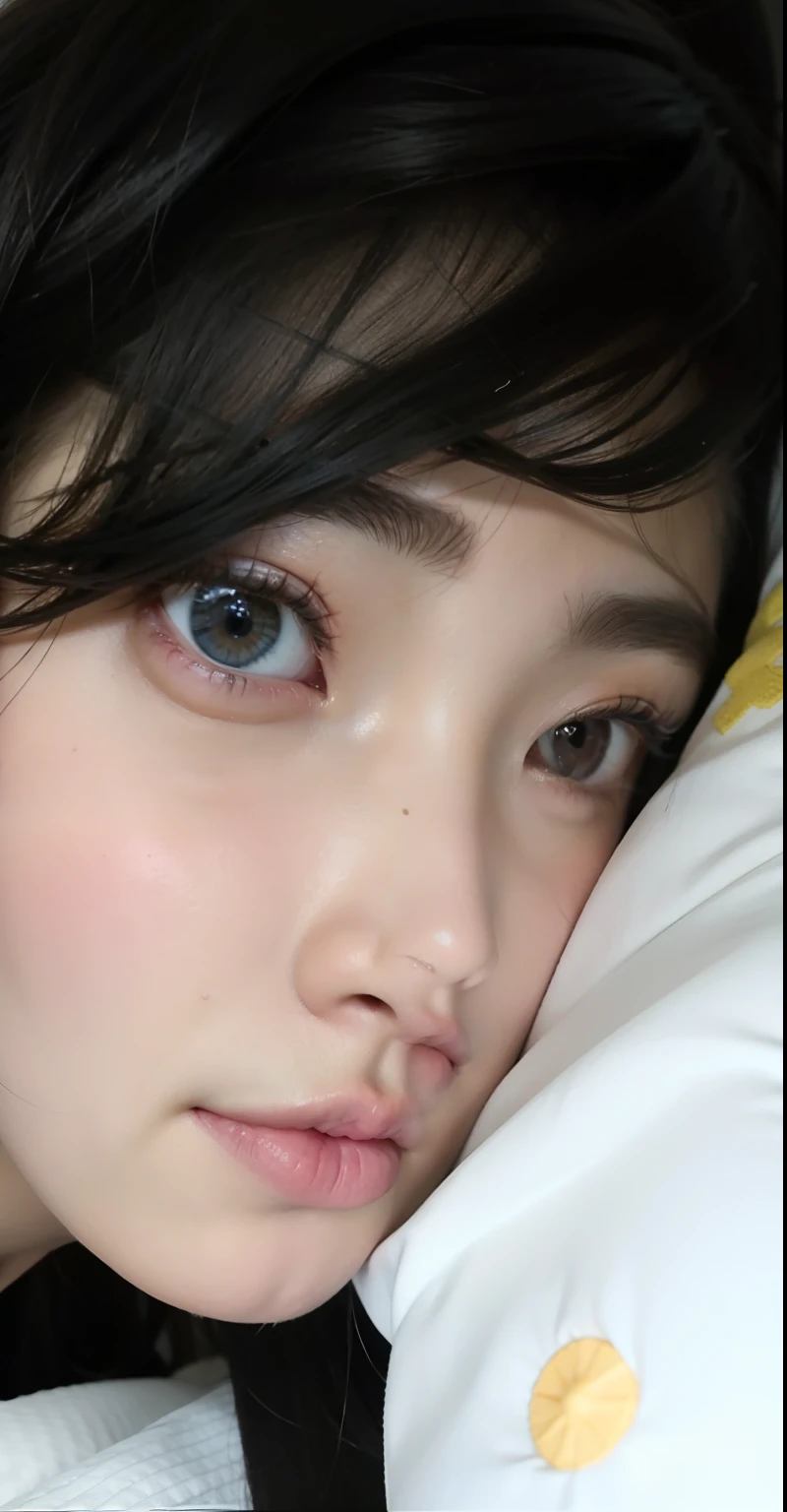 Photo Real、photoRealstic shorth hair、bangss drooing eyes、big eye、The contours of the face are round、a small face、Young Face、a hi-school girl、sixteen ybody、young body、vaginal、、Female genitals、、small nipple、Ero Facial expressions to enjoy、Laughing expression、Laughing、laying on back、Normal bit、masturbation、、insertion、Sperm、large amount of sperm、cum shots、SEX、ssex、play sex、Intense Sex、Insert vigorously Background with、a bed、bedsheet、PILLOWS