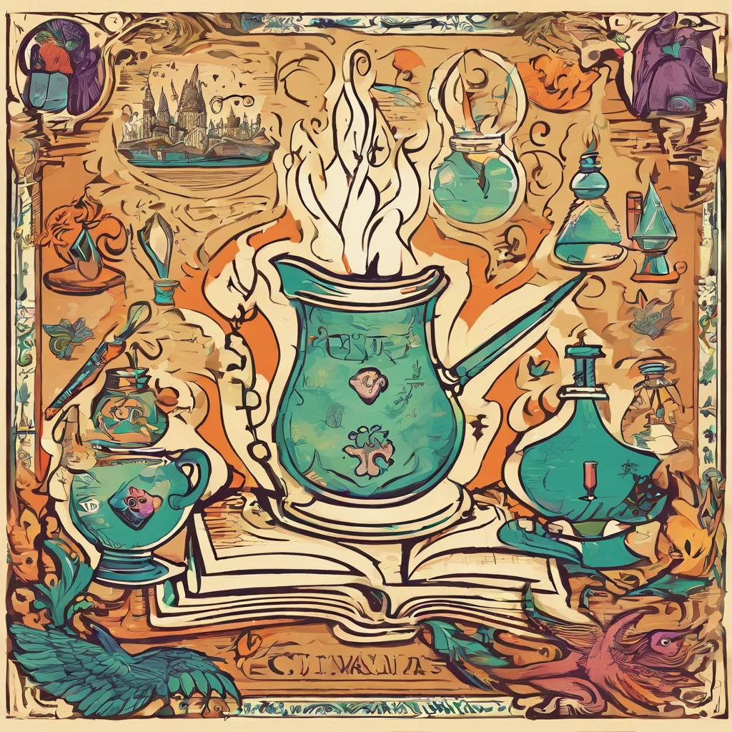 （Professora de magia no universo de Harry Potter）, Vibrant magical atmosphere, Mystery Potions Classroom, magic book, Cast a magic wand, magical creatures, Wand movement with intricate patterns, Intermittent spell effect, Gire o manto, Palestras envolventes, narrativa envolvente, Enigmatic atmosphere, Luz de velas piscando, Spells and charms, Mythological creatures, Exames maravilhosos, Teste do assistente, Brewing Potions, intense concentration, magical artifacts, enchanting spell, Curso envolvente。