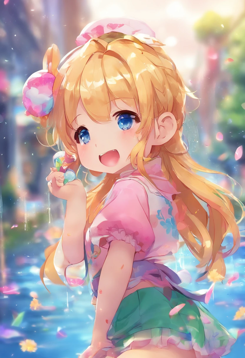 Sad girl,cry,darkness,Rain sky,。.。.。.。.。.。.。.。.。.。.。.。.。.。.。.。.。.。.。.。.3D,Upscale,hard disk,Blonde short,is crying,with his back turned