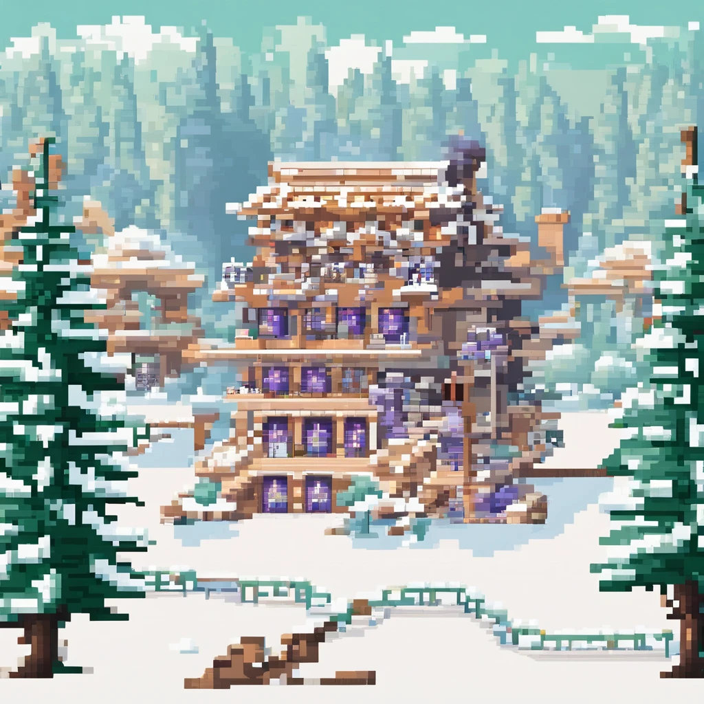 espadachim, fundo de floresta nevando
