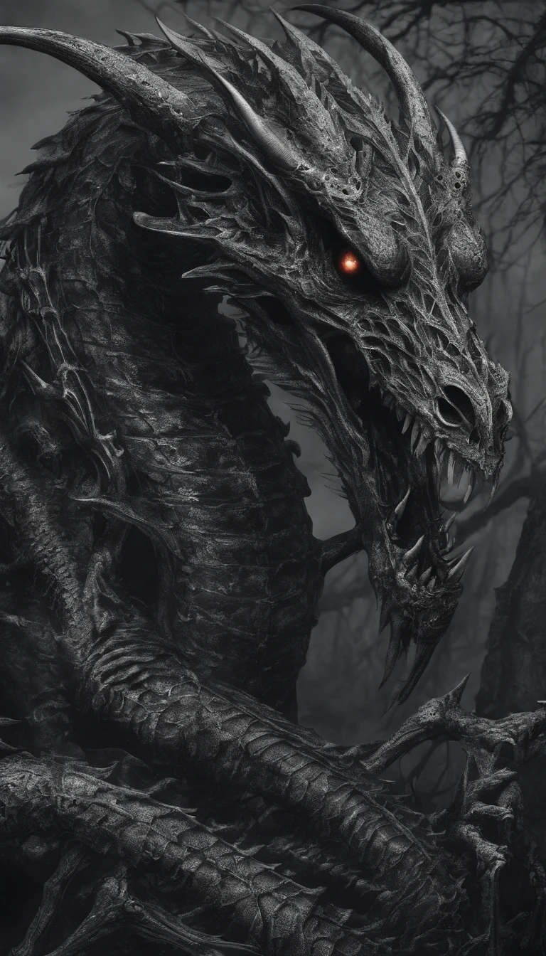 Black Skeleton Dragon