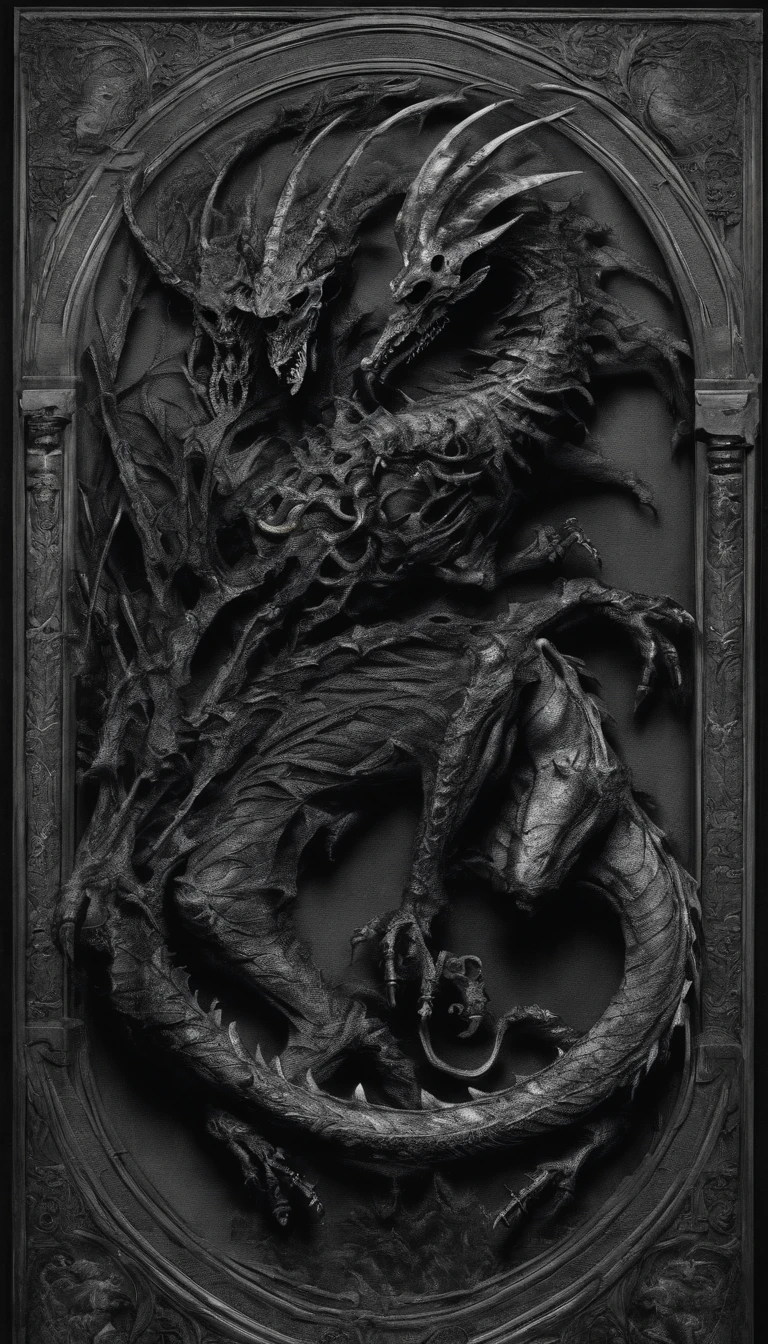Black Skeleton Dragon