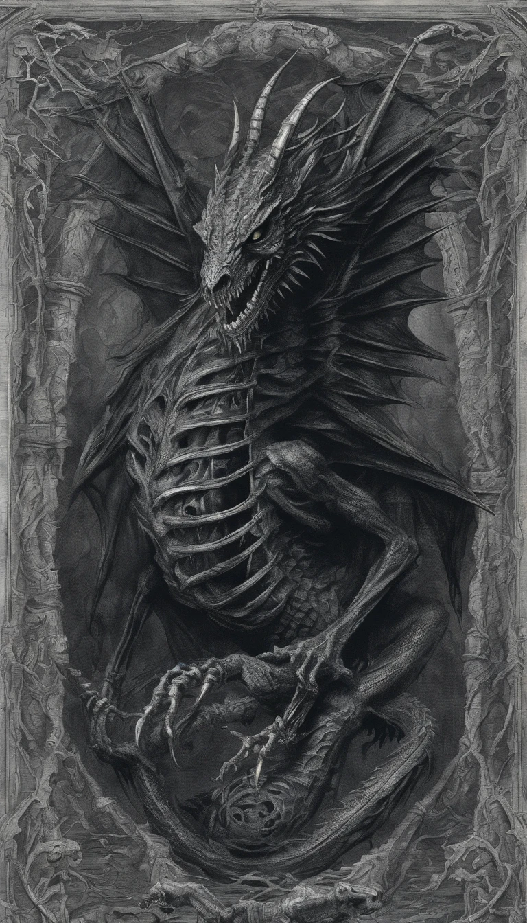 Black Skeleton Dragon
