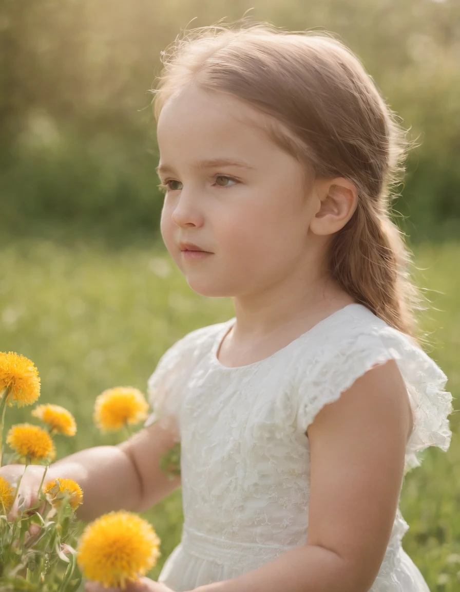 a boy is smelling a bouquet of flowers on her cheek, in the style of unicorncore, ready-made objects, ue5, modern photography, exotic, natural minimalism, uhd image  --ar 127:195 --v 5.1 --style raw