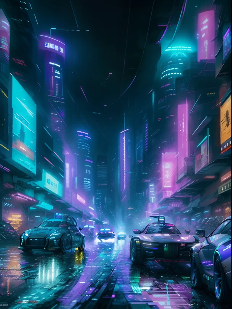 (best quality), cidade cyberpunk, futurista, melhor qualidade, obra prima, artistic work, 4k --auto
