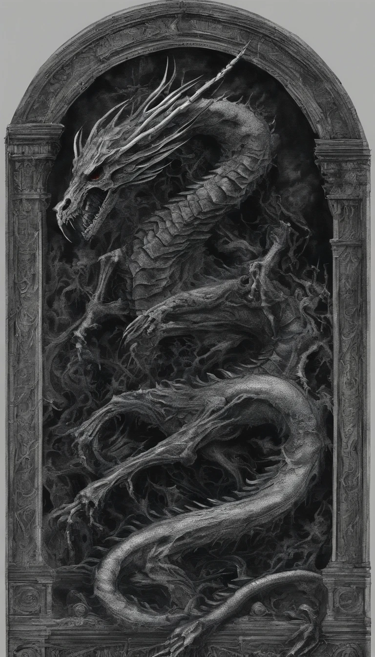 Black Skeleton Dragon