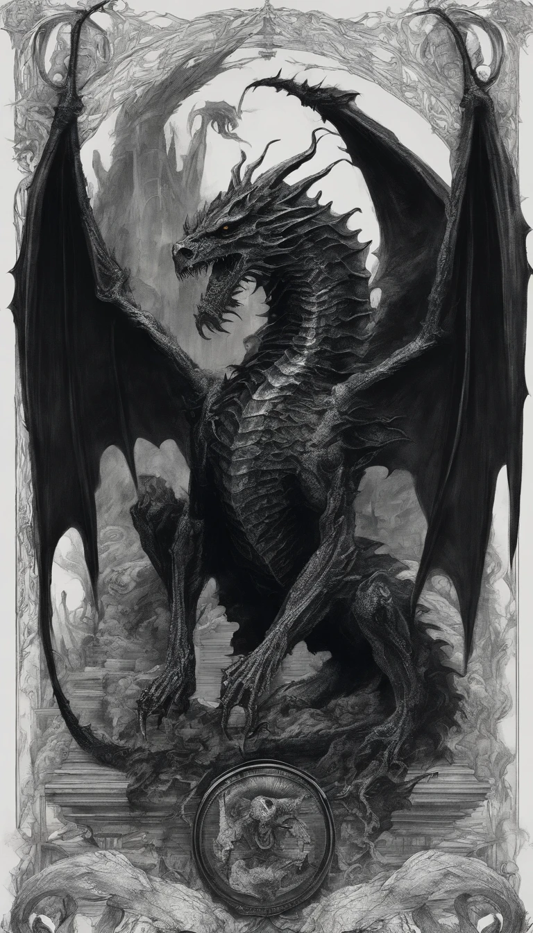 Black Skeleton Dragon