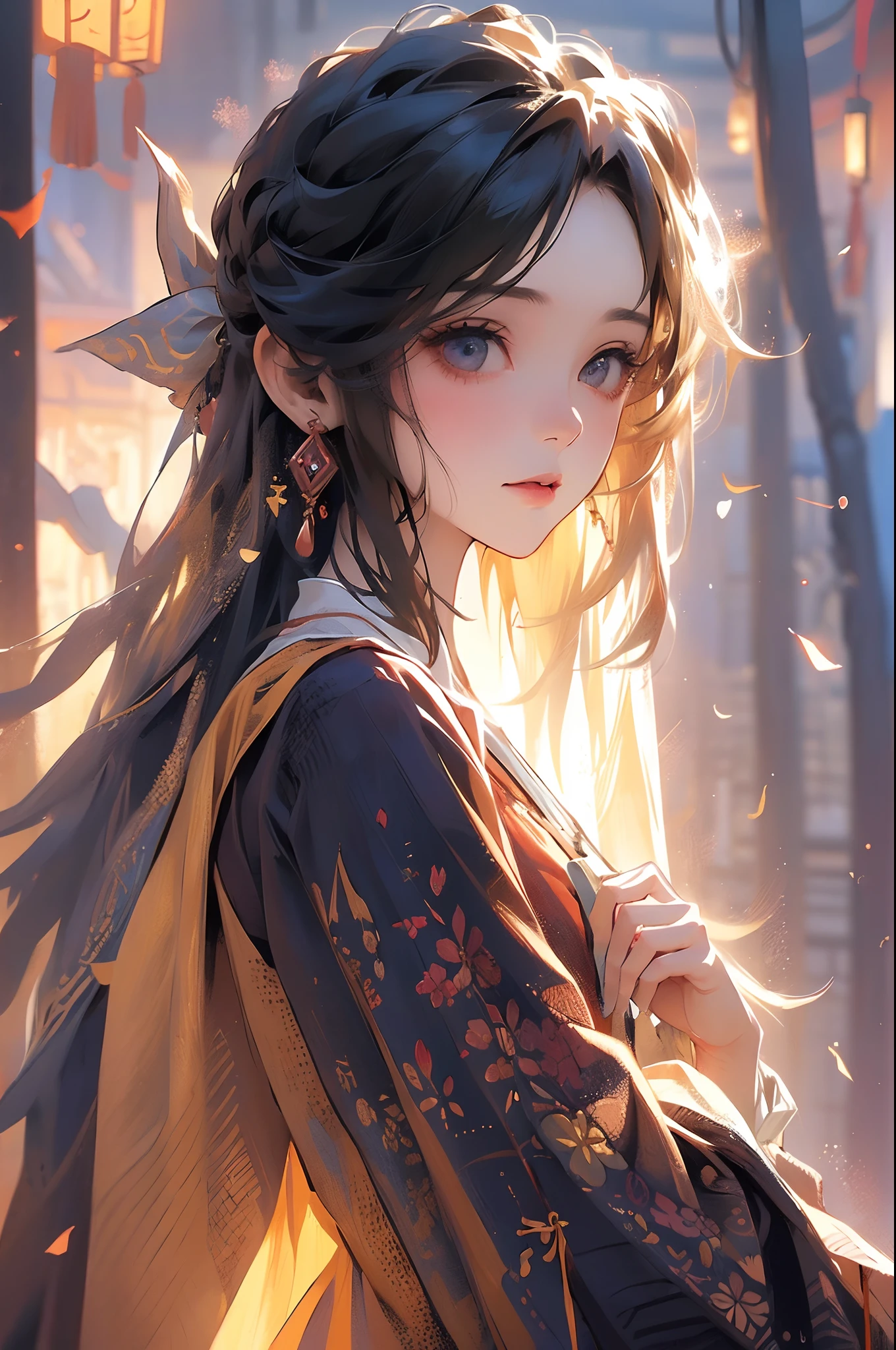 (1girl:1.3),solo,__body-parts__,
official art, unity 8k wallpaper, ultra detailed, beautiful and aesthetic, beautiful, masterpiece, best quality,Fantastical Atmosphere, Calming Palette, Tranquil Mood, Soft Shading,
Miko priestess, charm spell, talisman familiar, shrine maiden duties,
